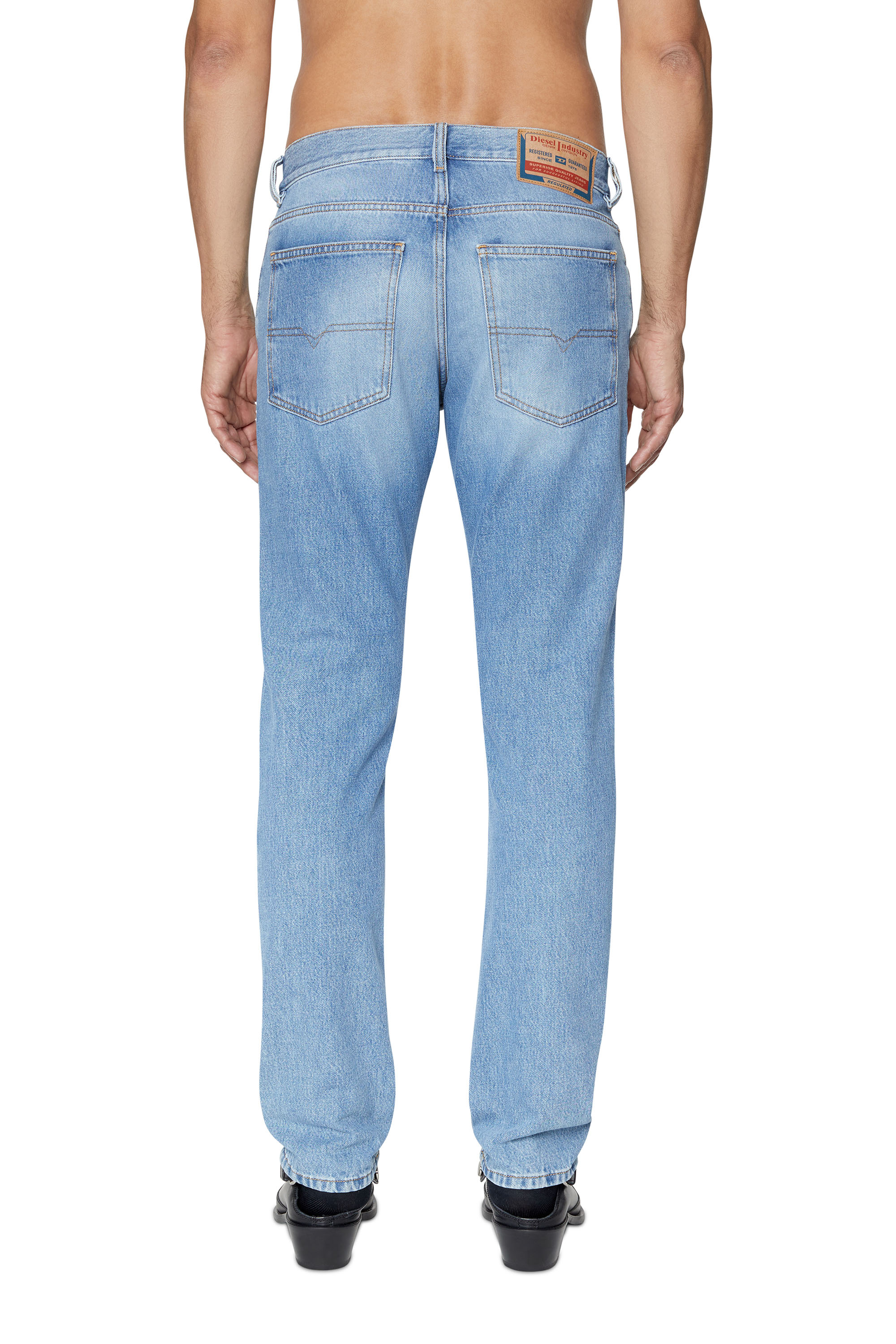 Diesel - Straight Jeans 1995 D-Sark 09C15, Man's Straight Jeans - 1995 D-Sark in Light Blue - 4