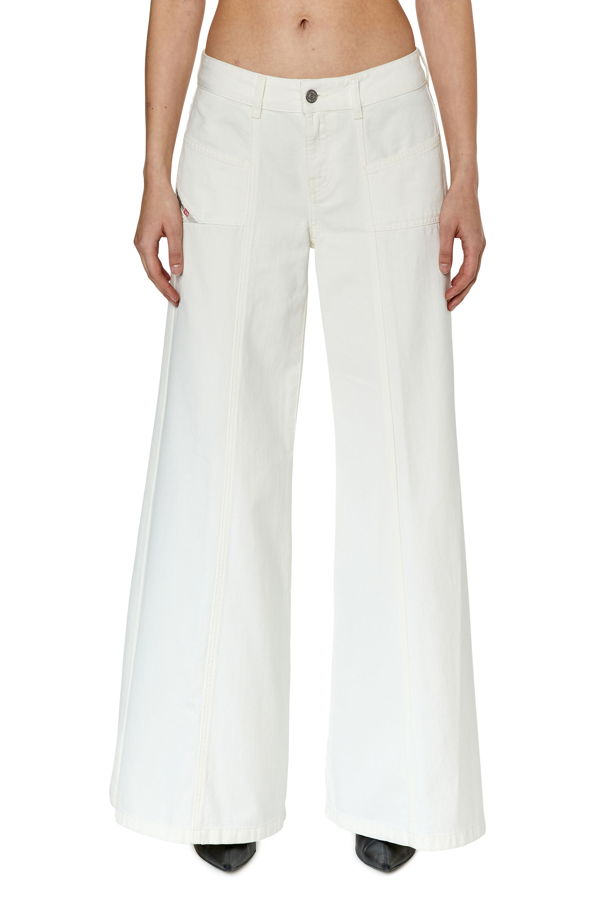 Diesel - Woman's Flare Jeans D-Akii 068JQ, White - 1