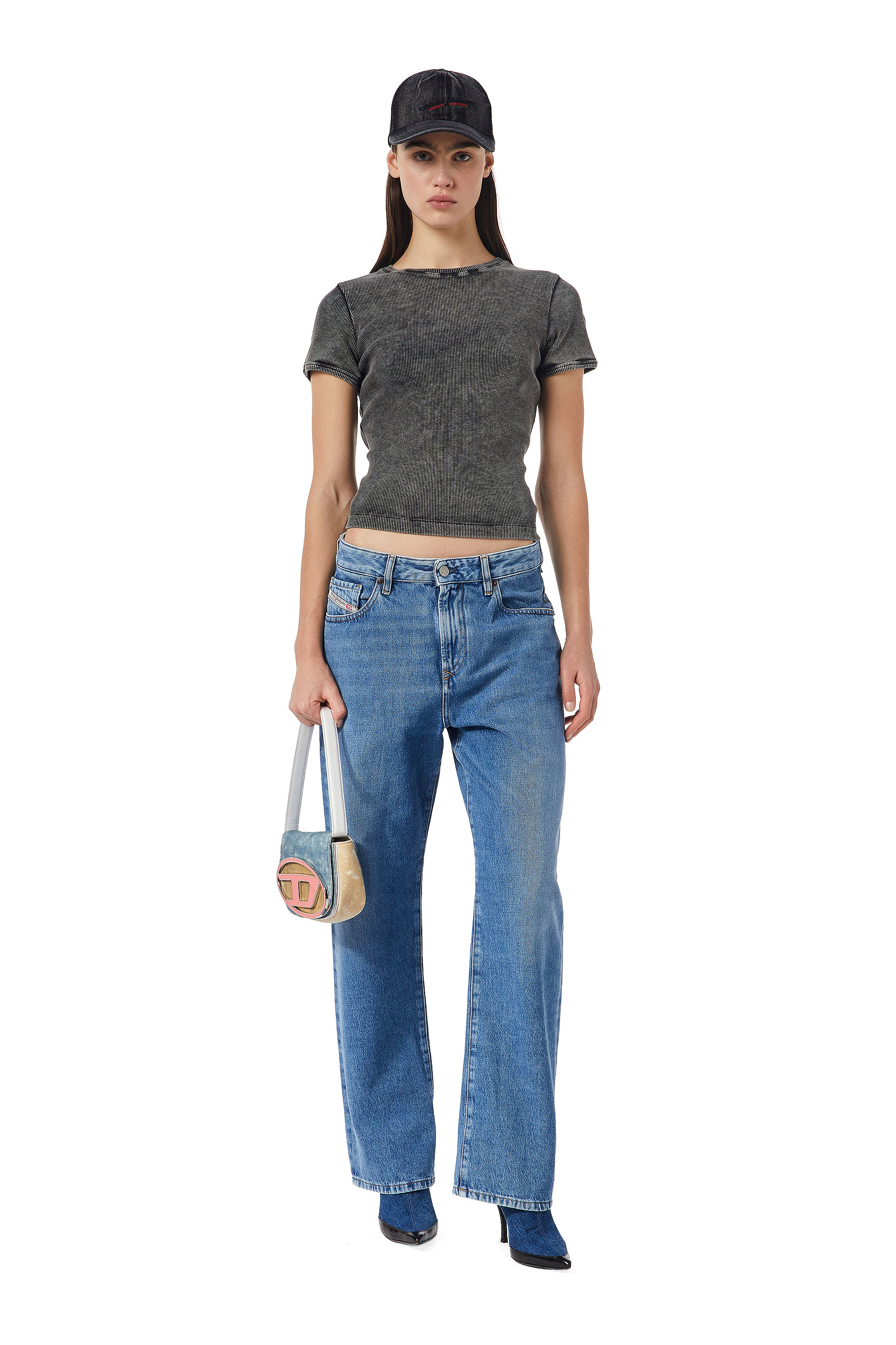 Diesel - Straight Jeans 1999 D-Reggy 09C16, Woman's Straight Jeans - 1999 D-Reggy in Medium blue - 2