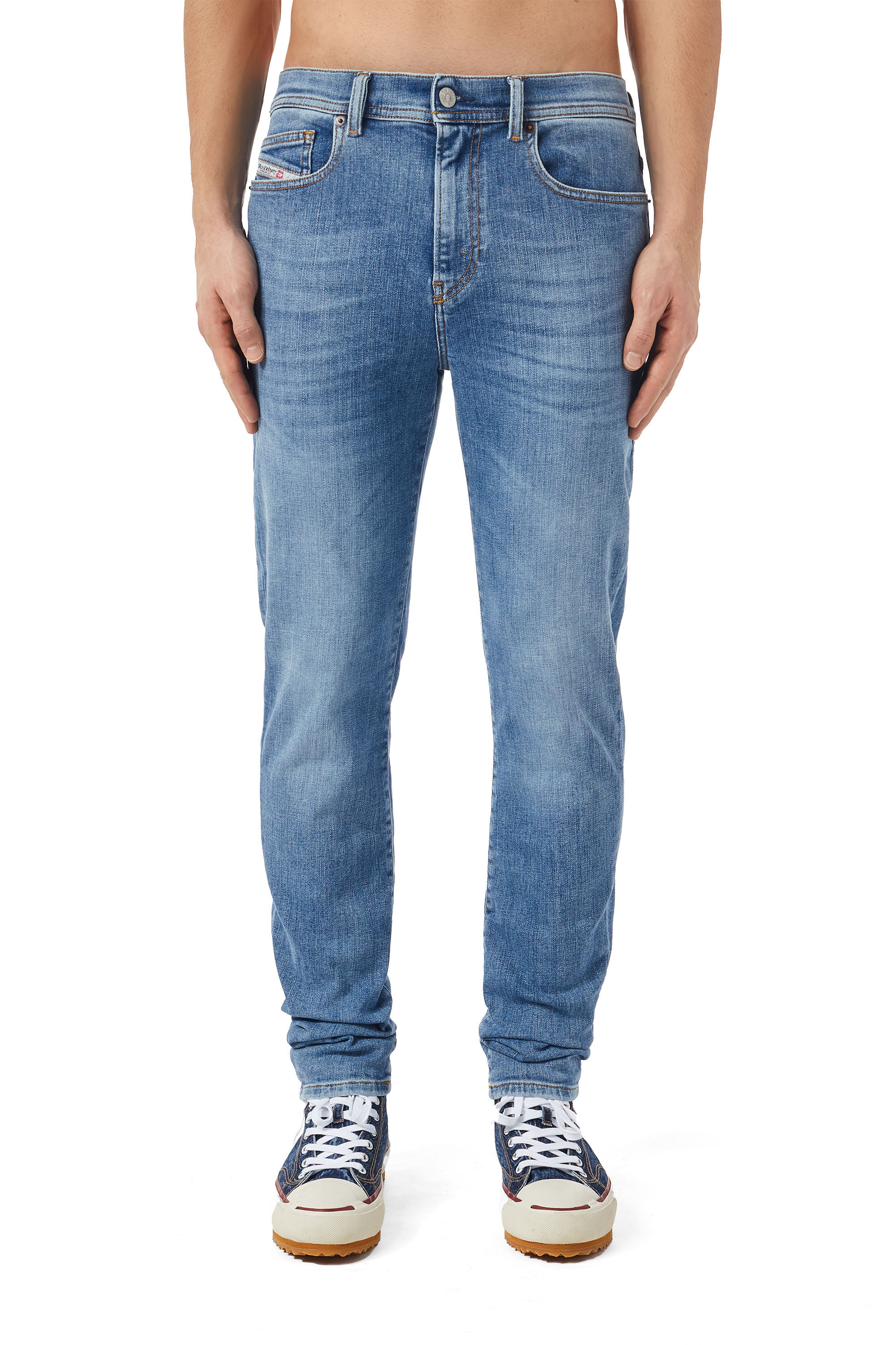 Diesel - Skinny Jeans 1983 D-Amny 09C01, Man's Skinny Jeans - 1983 D-Amny in Medium blue - 1