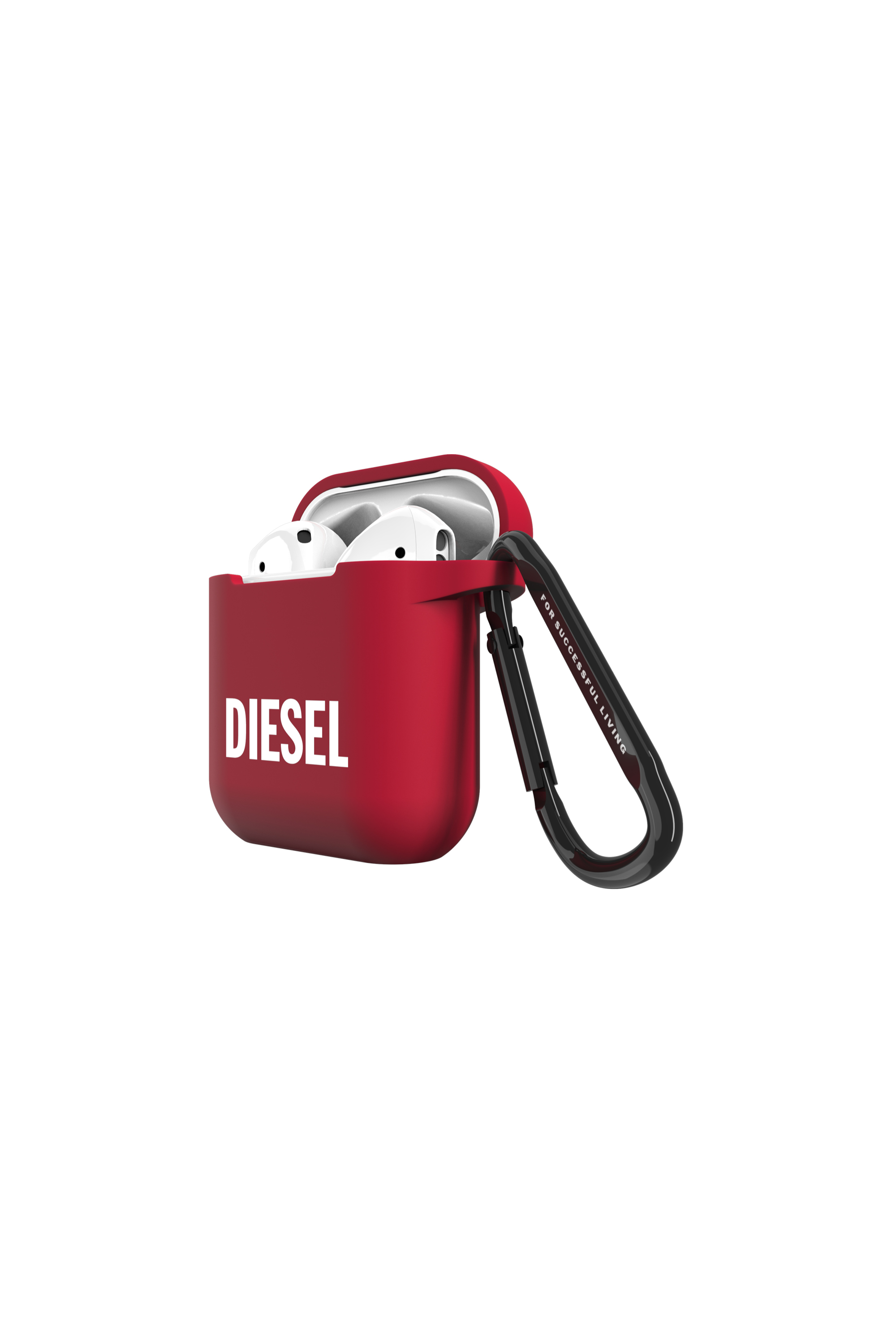 Diesel - 45832 AIRPOD CASE, Unisex's Airpod case silicone  for AirPods in Red - 3