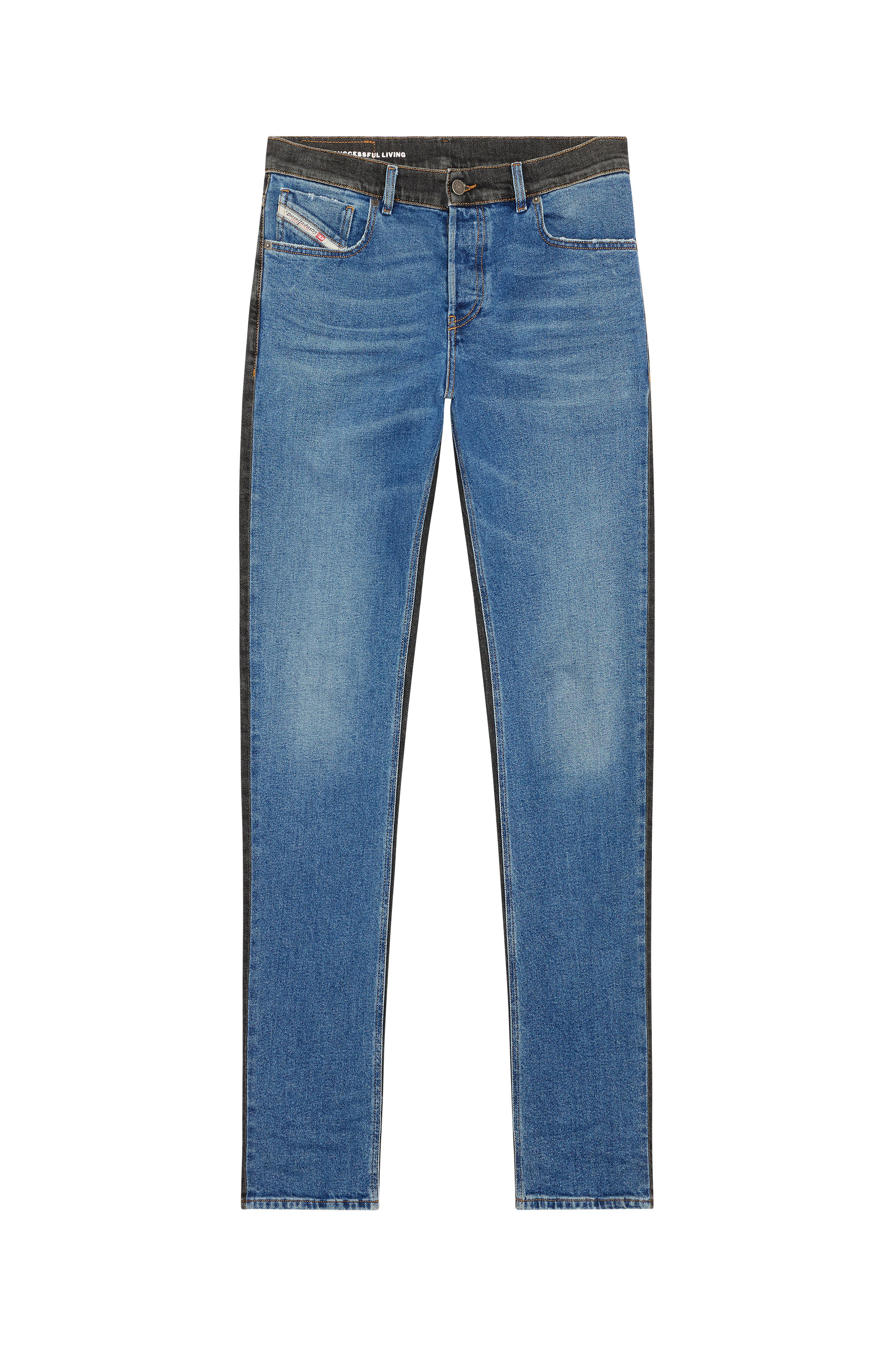 Diesel - Straight Jeans 1995 D-Sark 09H03, Man's Straight Jeans - 1995 D-Sark in Medium blue - 3