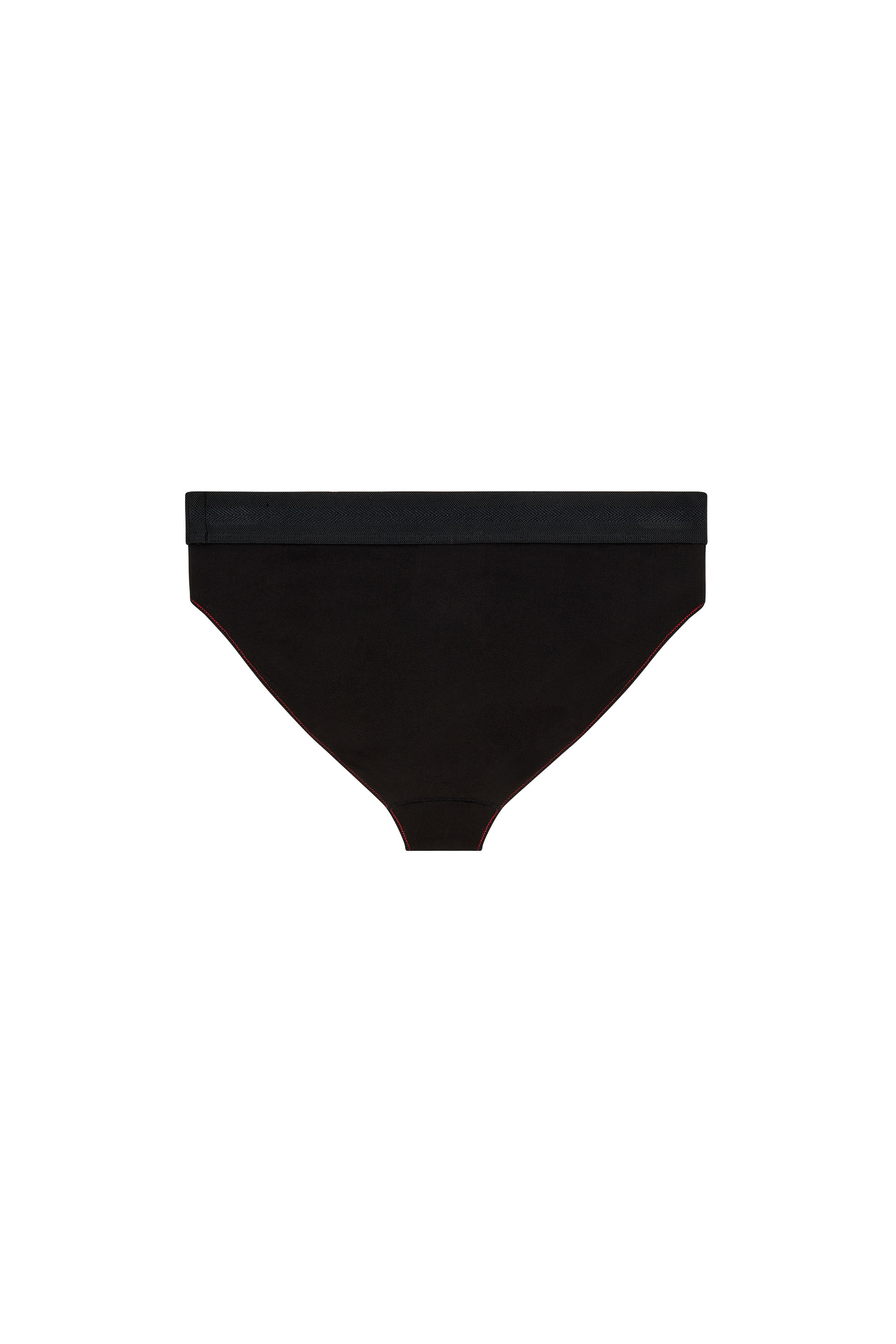Diesel - UFPN-BLANCA-R, Woman's Briefs with rhinestone logo in Black - 2