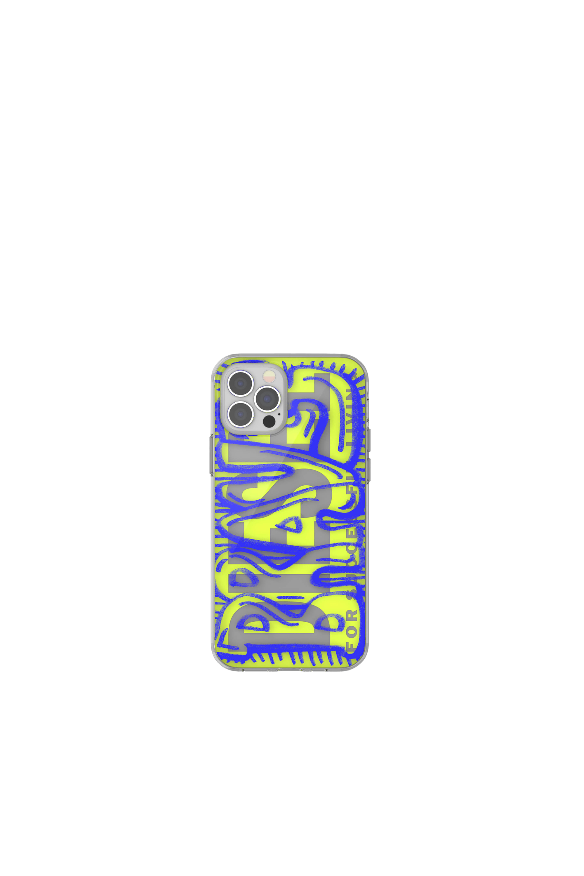 Diesel - 42564 STANDARD CASE, Unisex's Ultra-light TPU Case for iPhone 12/12 Pro in Blue/Green - 2