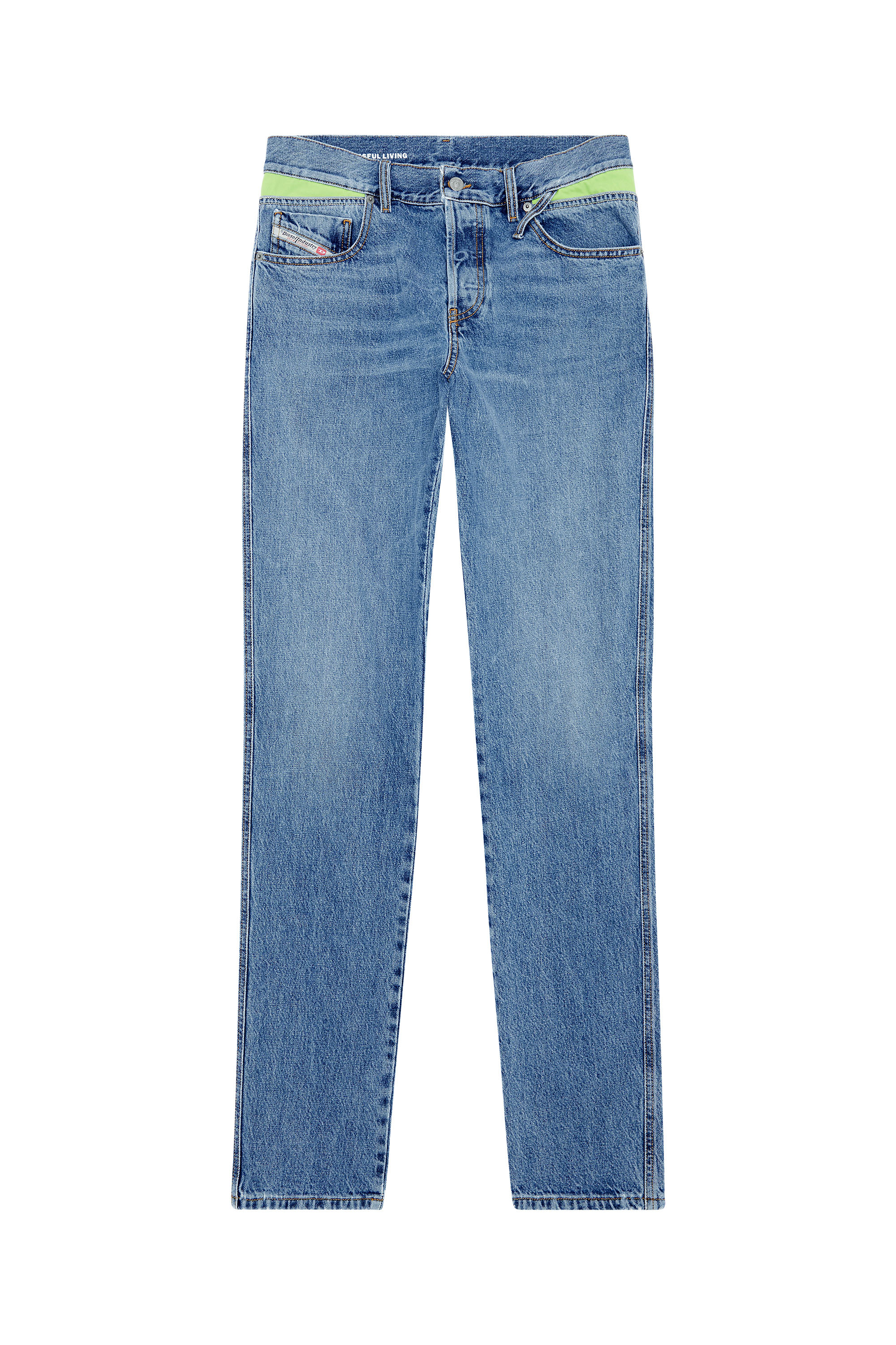 Diesel - Straight Jeans 1995 D-Sark 09G93, Man's Straight Jeans - 1995 D-Sark in Light Blue - 3