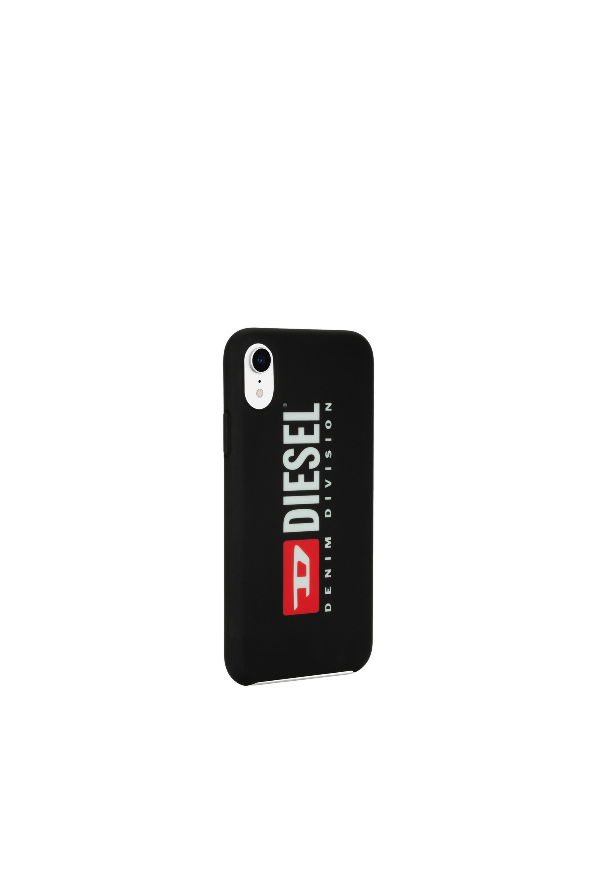 Diesel - DIESEL PRINTED CO-MOLD CASE FOR IPHONE XR, Unisex's Soft touch logo black case, iPhone XR in Black/White - 4