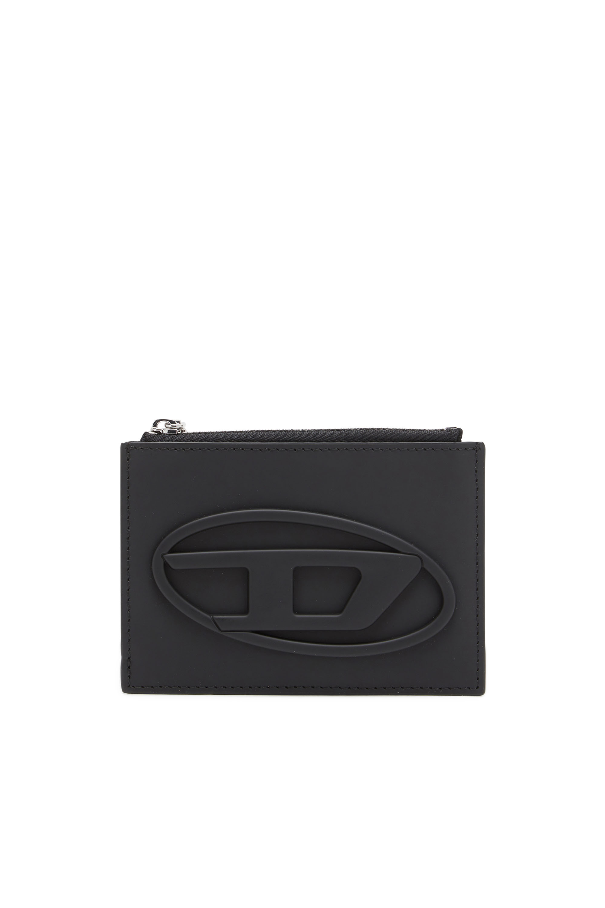 Diesel - 1DR CARD HOLDER I, Woman's Card holder in matte leather in Black - 1