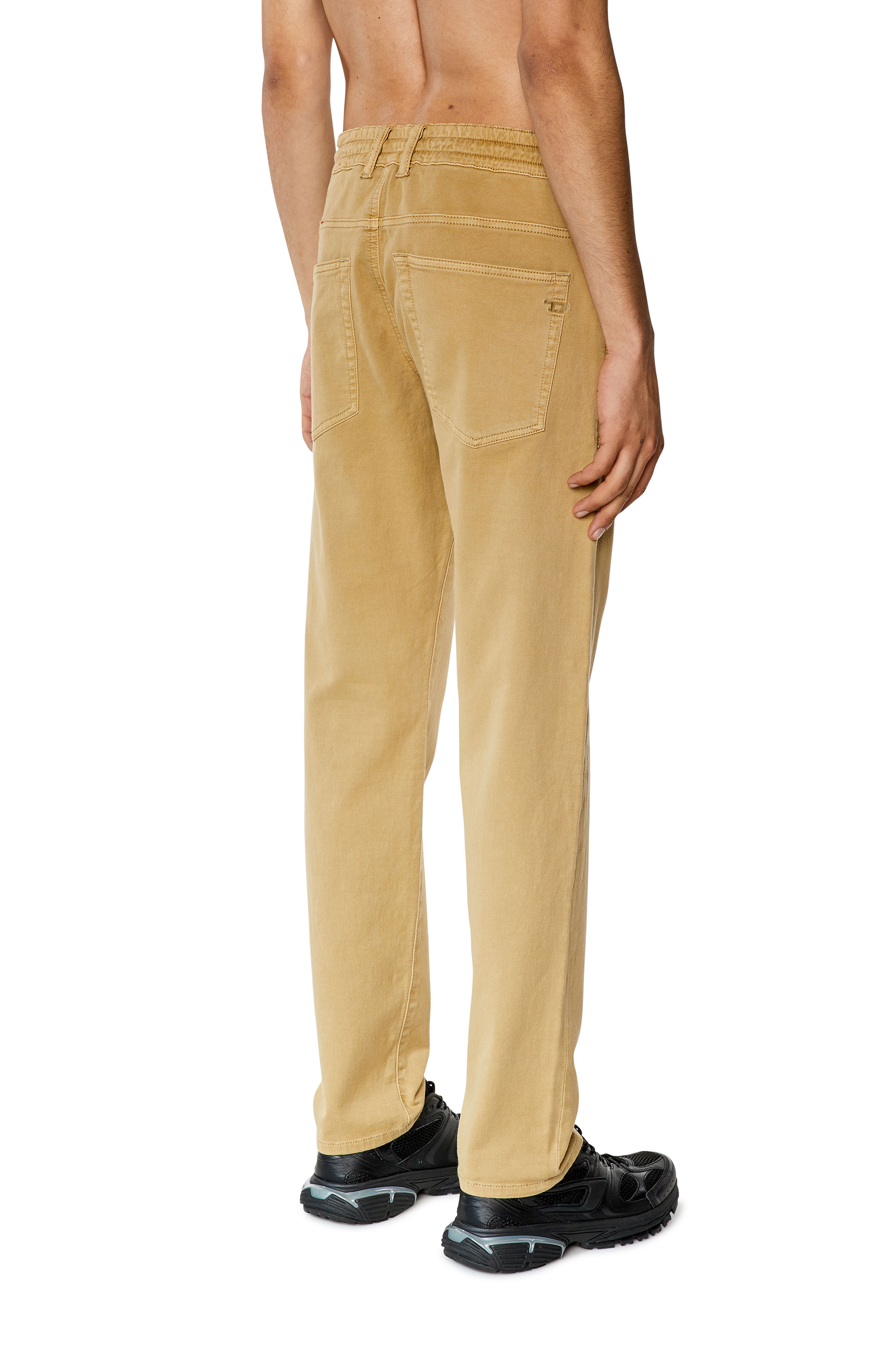 Diesel - Tapered 2030 D-Krooley Joggjeans® 068DY, Man's Tapered 2030 D-Krooley Joggjeans® in Light Brown - 4