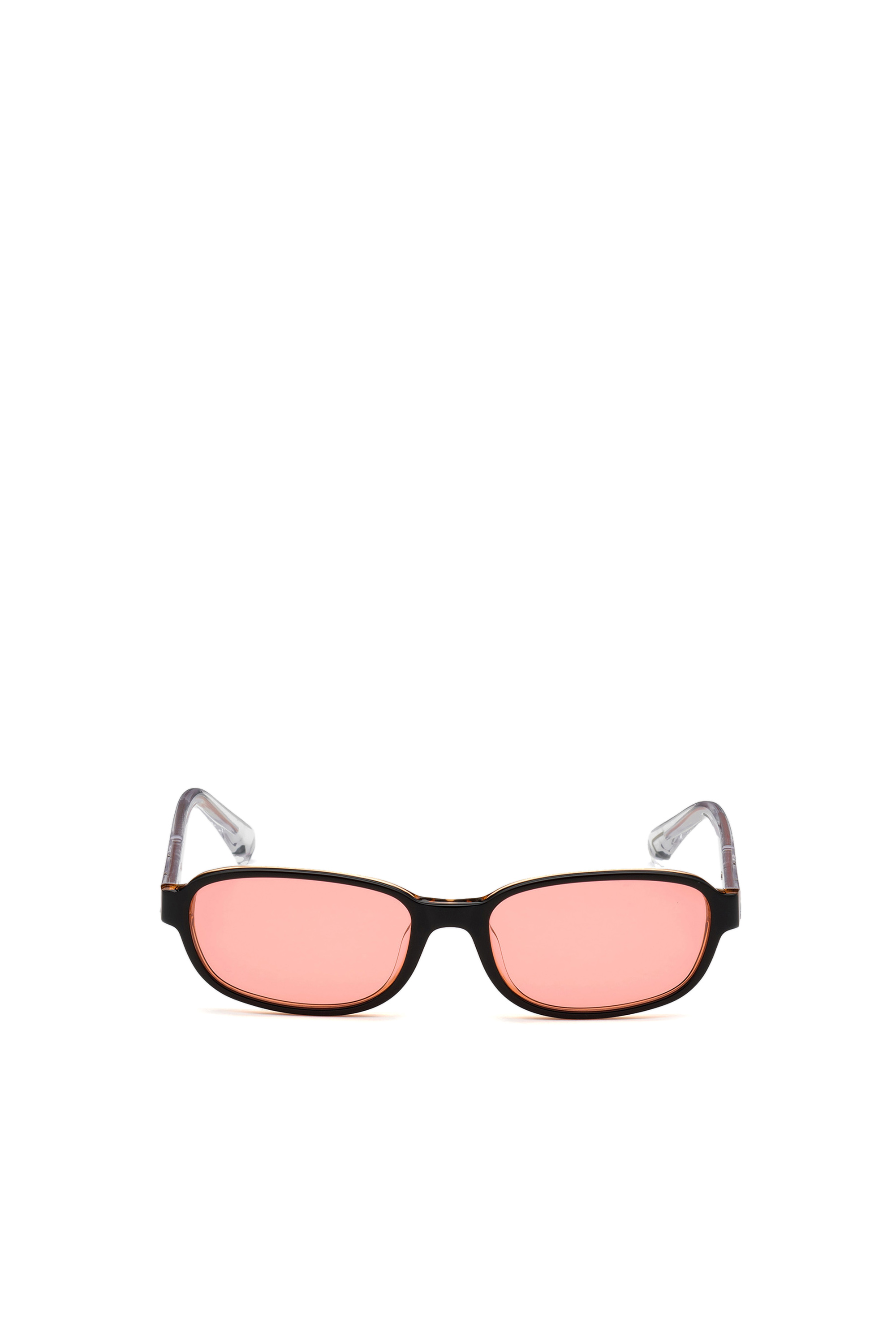 Diesel - DL0326, Unisex's Mini rectangular shape in acetate in Pink - 2