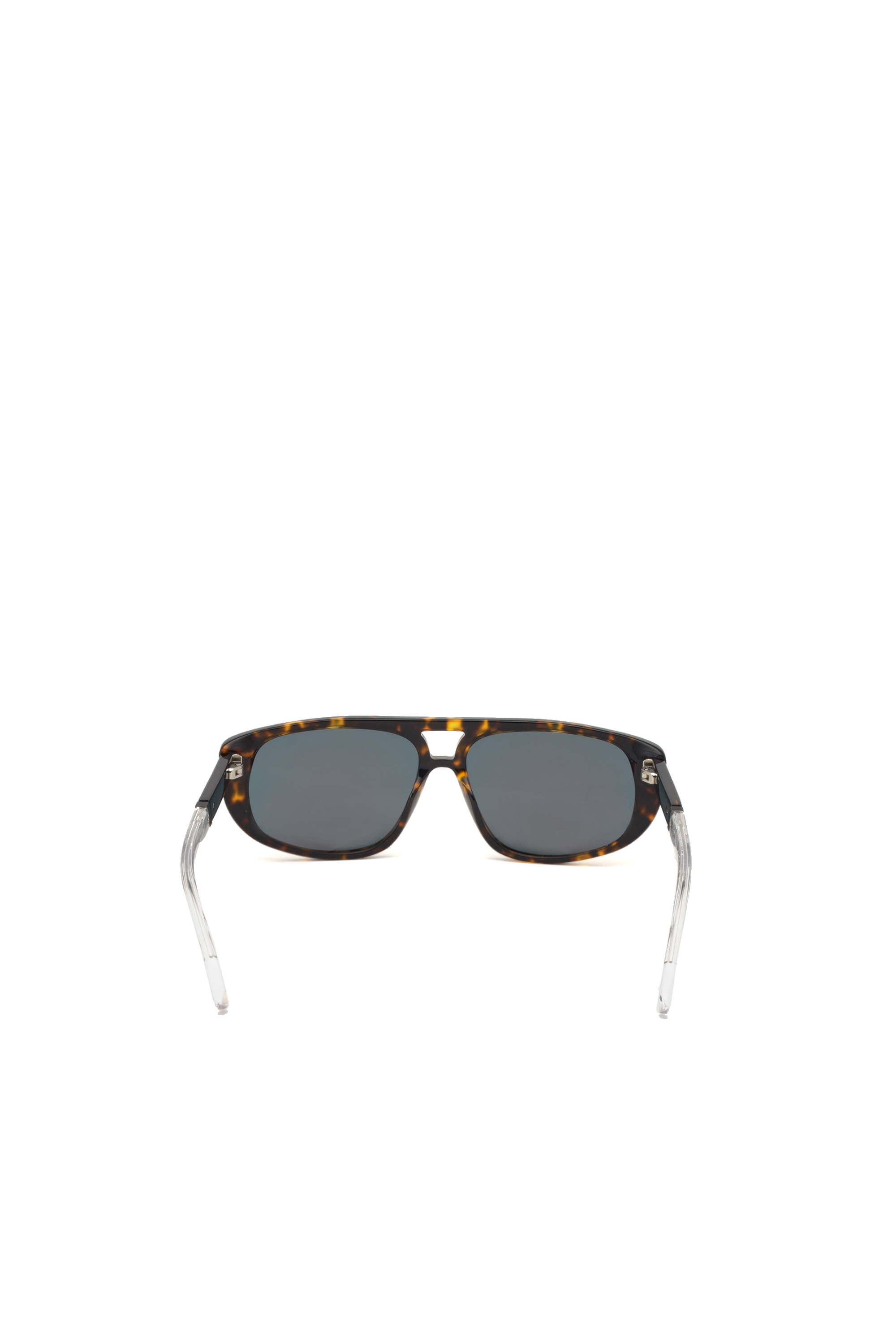 Diesel - DL0306, Unisex's Unisex acetate navigator-style sunglasses in Brown/White - 4