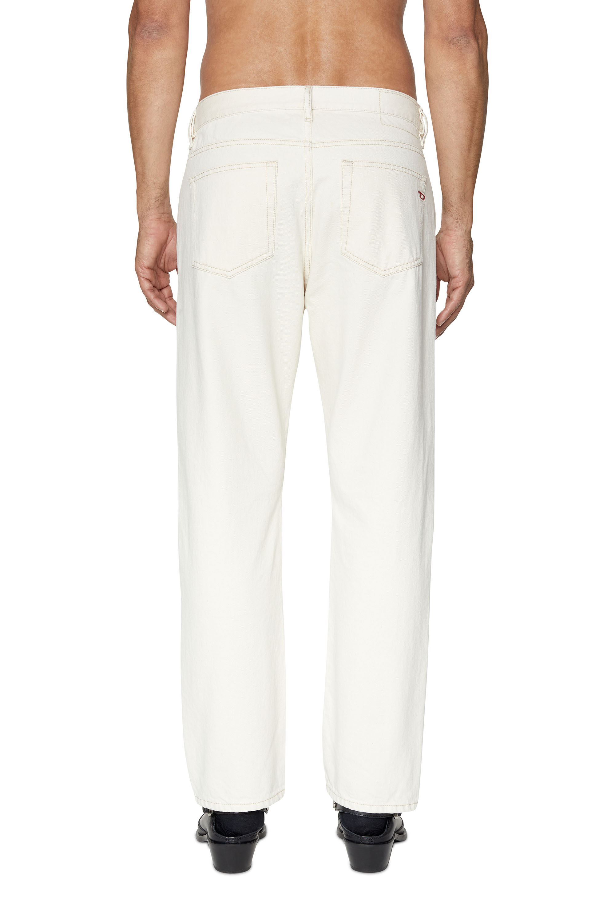 Diesel - Straight Jeans 2020 D-Viker 09B95, Man's Straight Jeans - 2020 D-Viker in White - 4