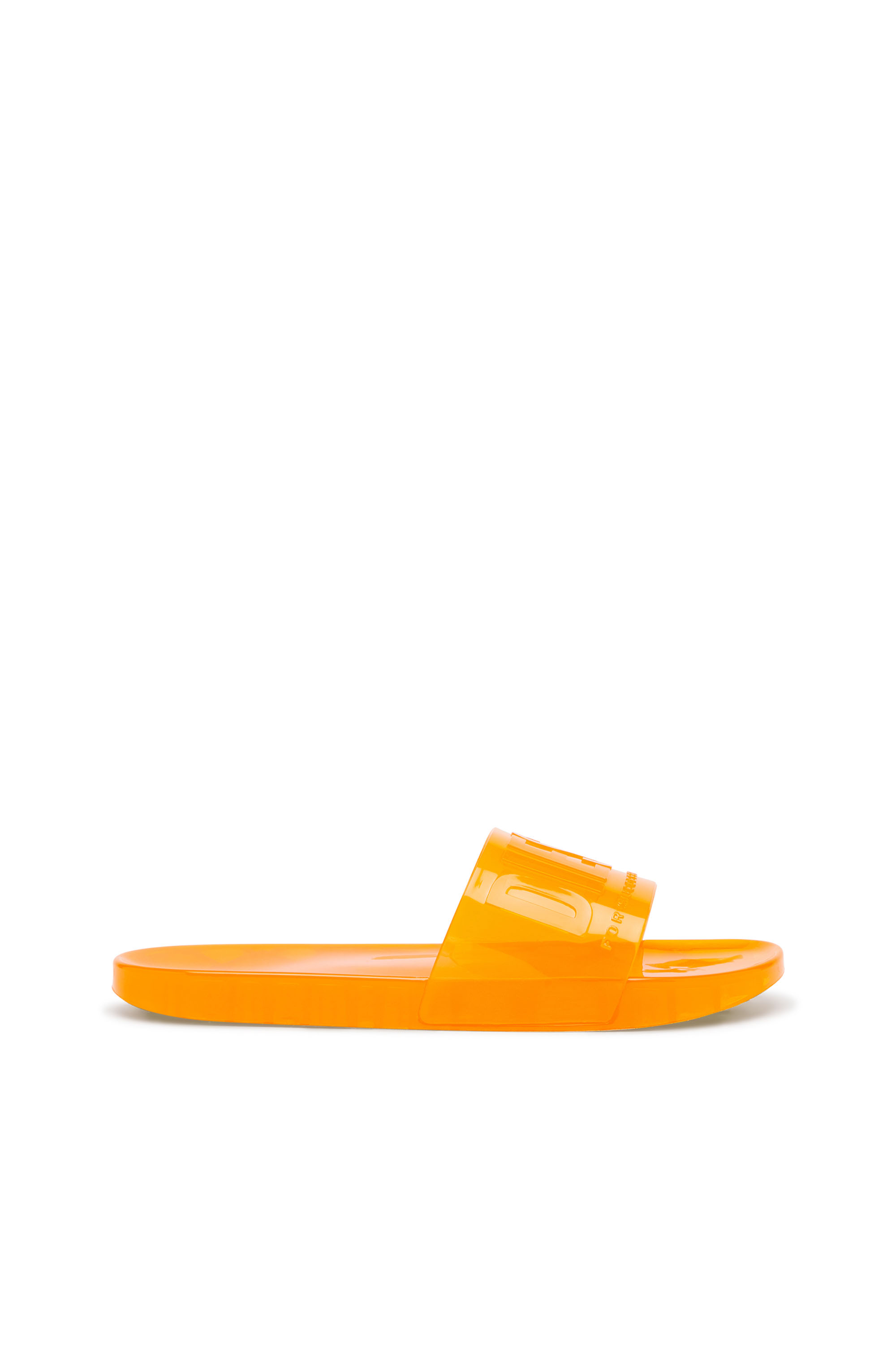 Diesel - SA-KARAIBI GL X, Woman's Sa-Karaibi-Pool slides in clear PVC in Orange - 1