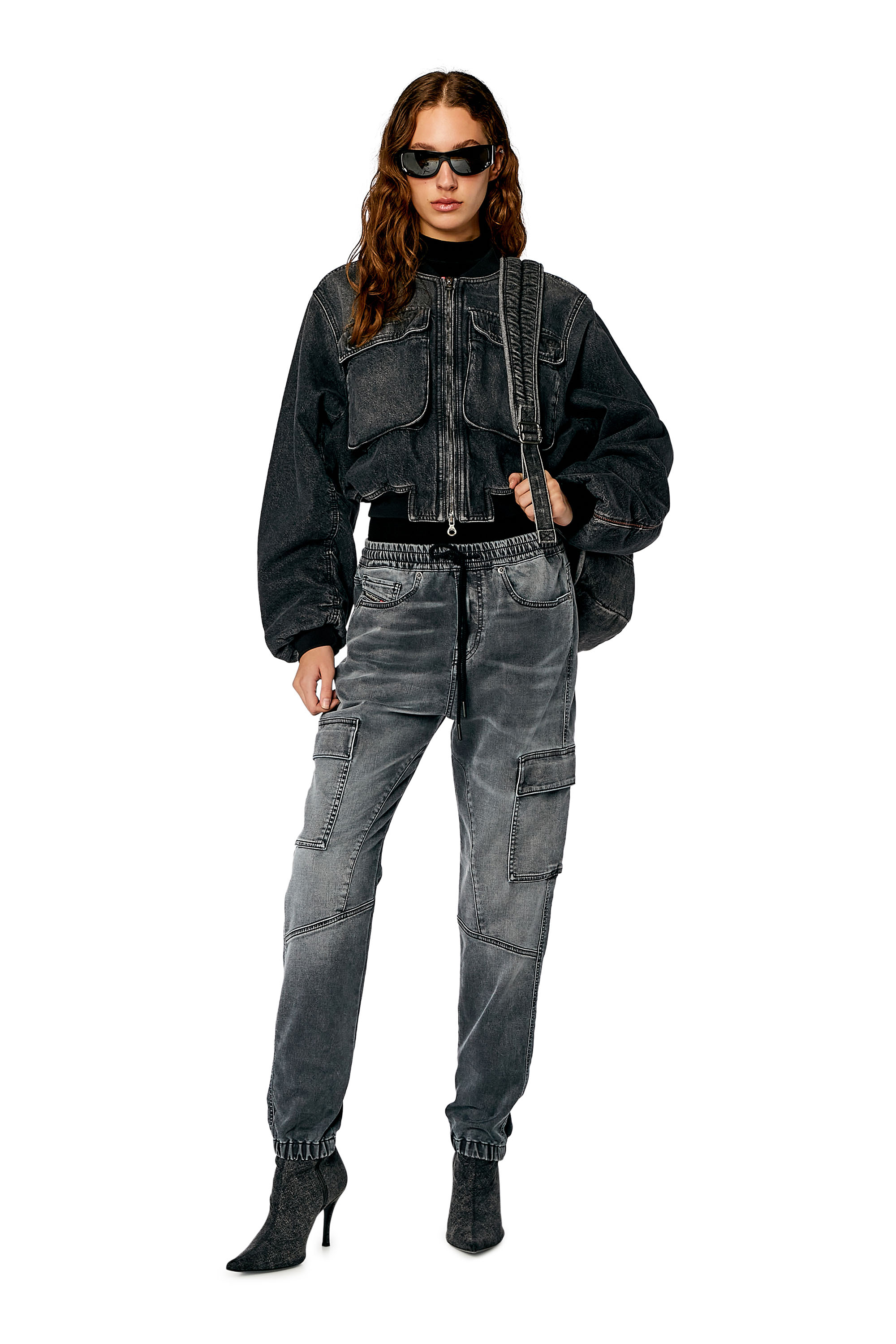 Diesel - Woman's Regular 2051 D-Ursy Joggjeans® 068HP, Grey - 2