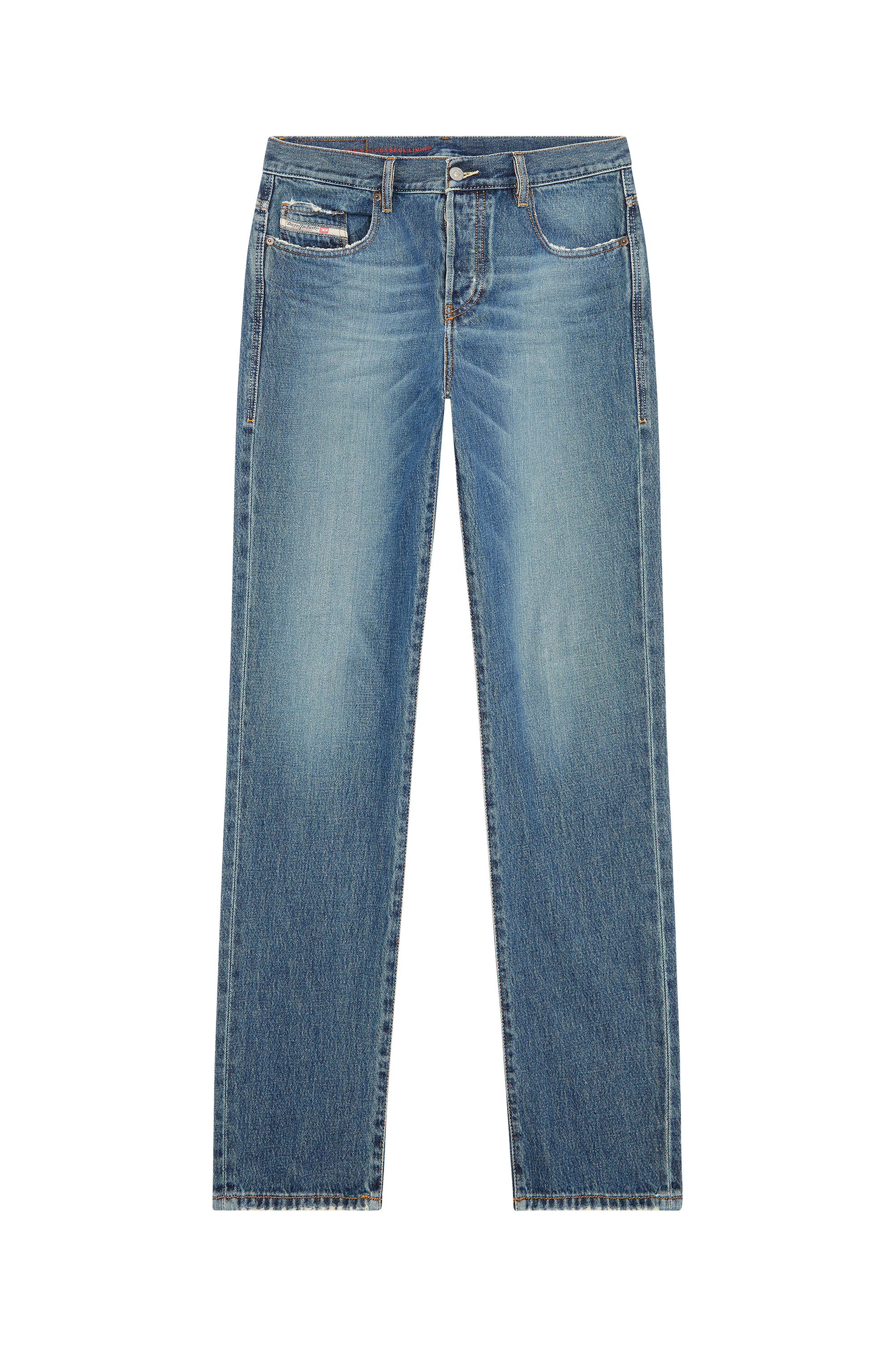 Diesel - Straight Jeans 2020 D-Viker E9C04, Man's Straight Jeans - 2020 D-Viker in Medium blue - 3