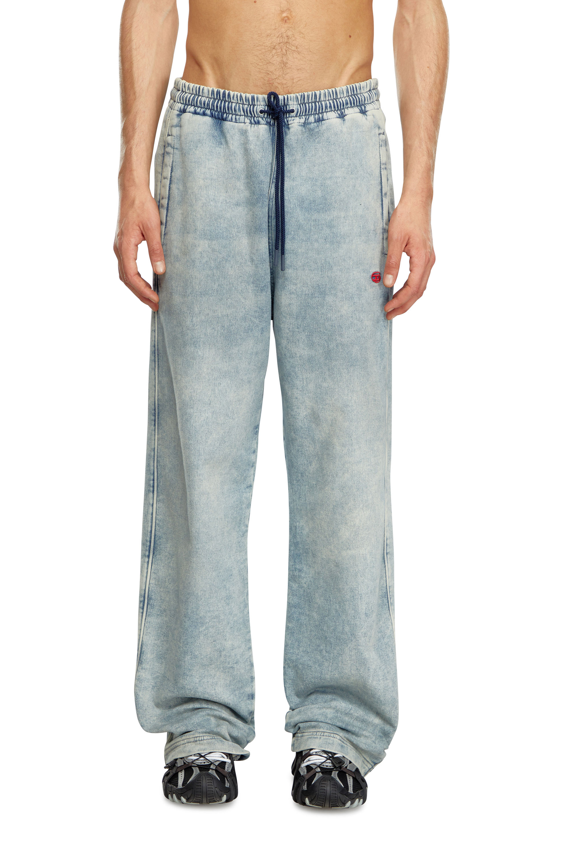 Diesel - Man's Relaxed D-Martyans Track Denim 068LU, Light Blue - 1