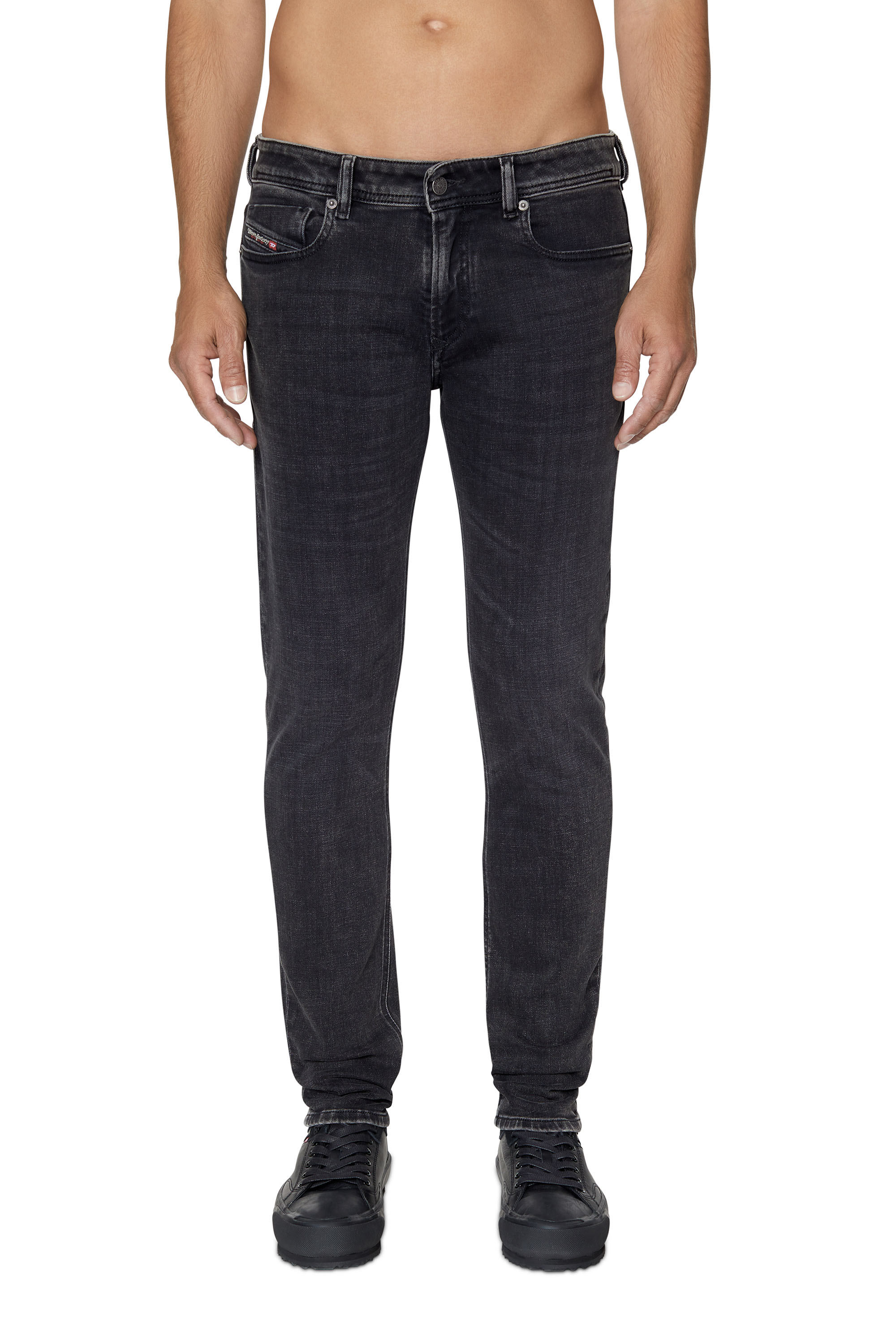 Diesel - Man's Skinny Jeans 1979 Sleenker 09C23, Black/Dark grey - 1