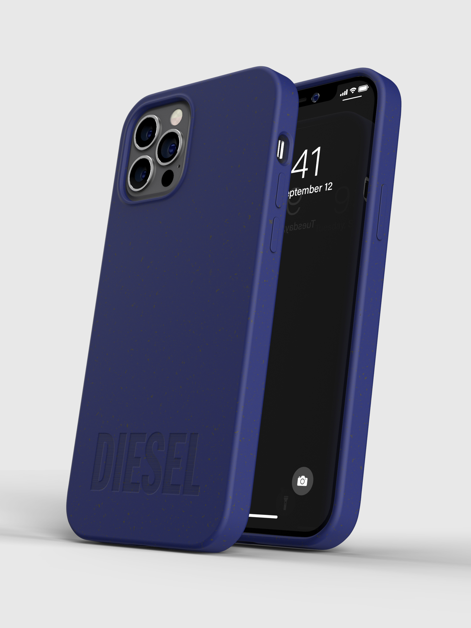 Diesel - 44303  STANDARD CASES, Unisex's Snap case compostable materials for iPhone 12 / 12 Pro in Dark Violet - 3
