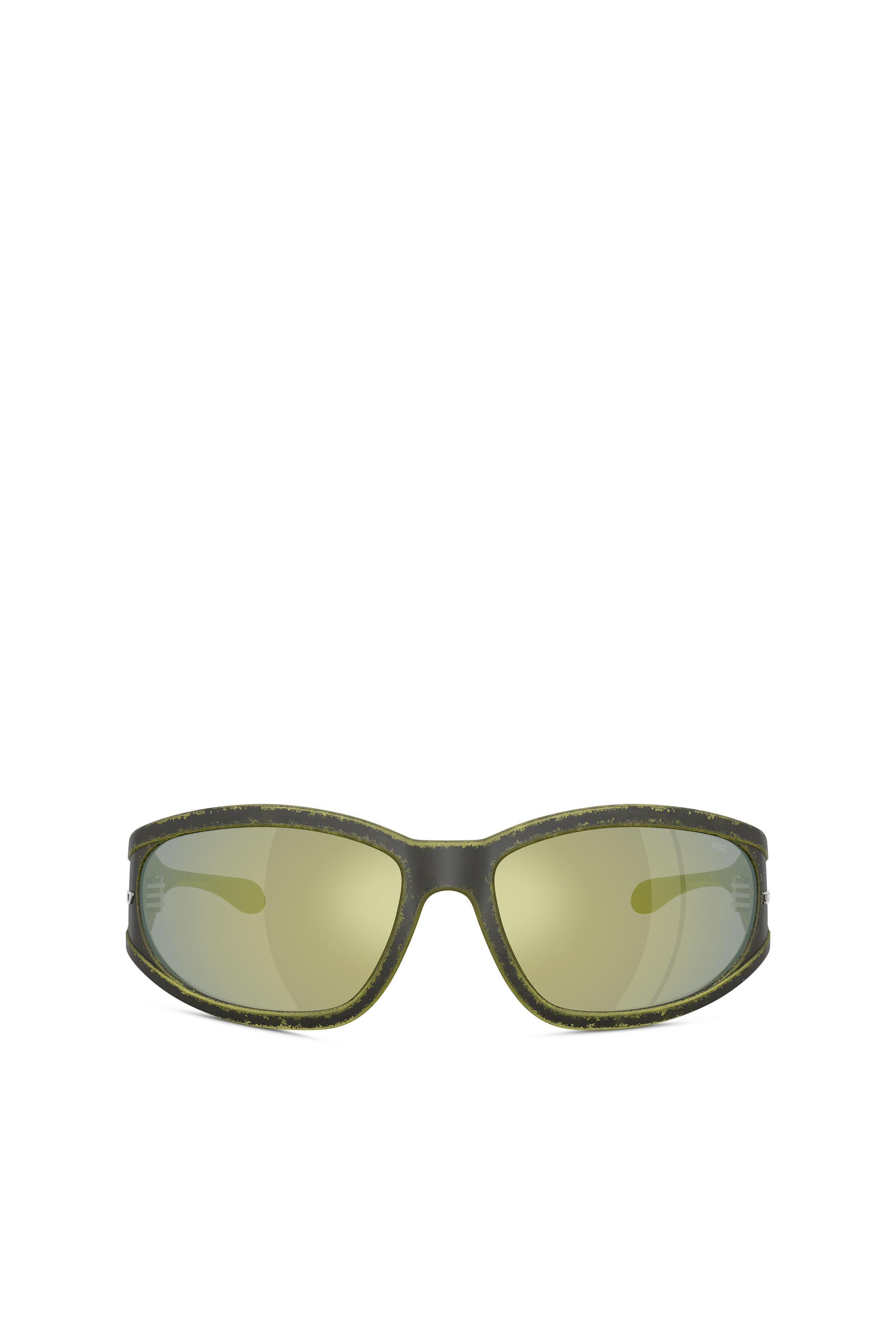 Diesel - 0DL3002, Unisex's Rectangular sunglasses in acetate in Green - 2