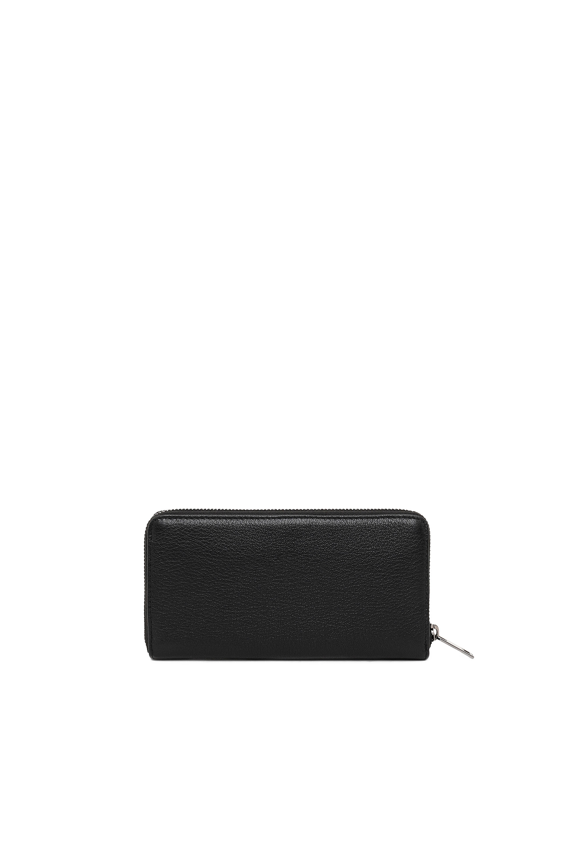 Diesel - 24 ZIP, Man's Zip-around wallet in grained leather in Black - 2
