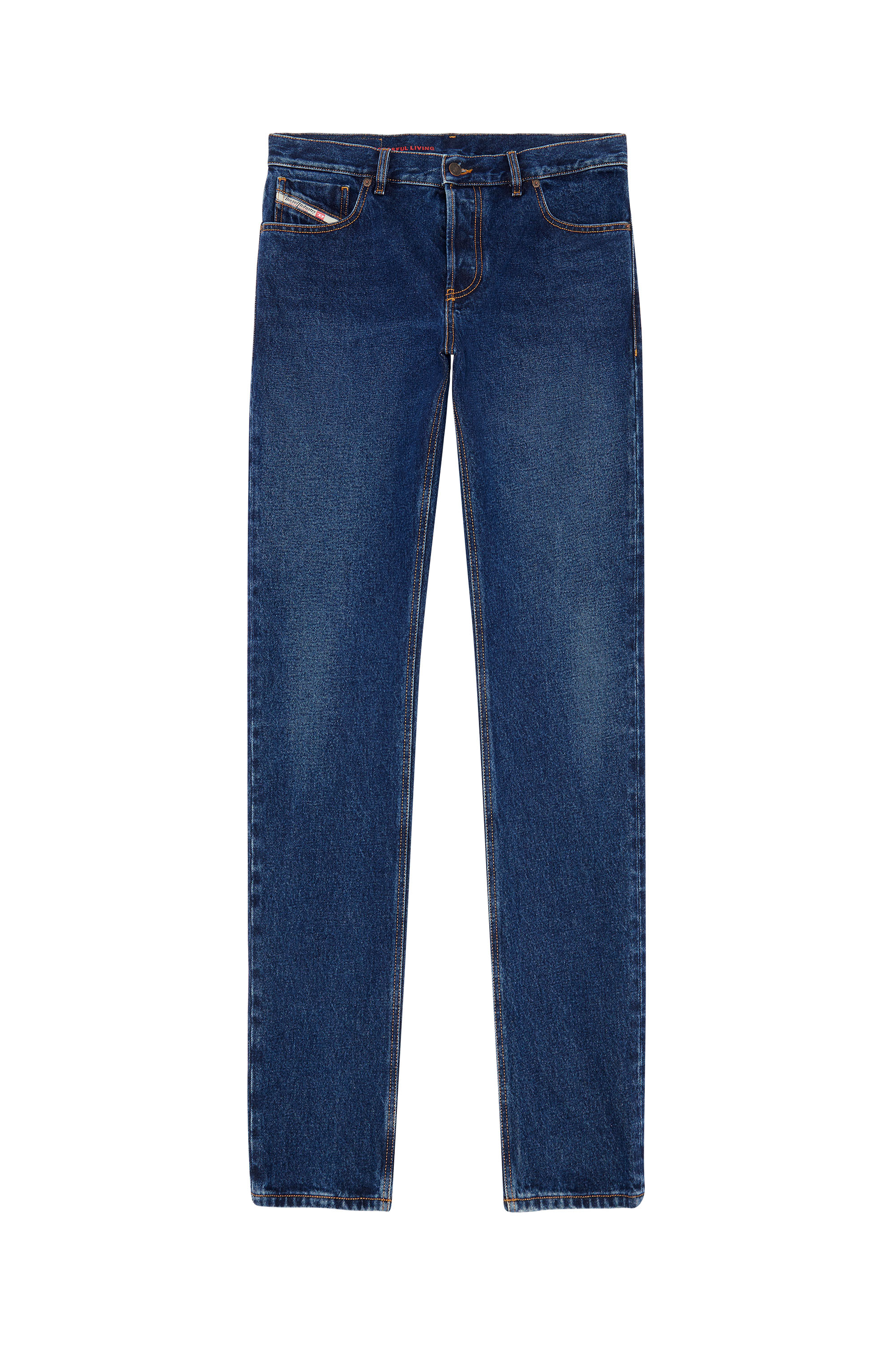 Diesel - Straight Jeans 1995 D-Sark 007E6, Man's Straight Jeans - 1995 D-Sark in Dark Blue - 3