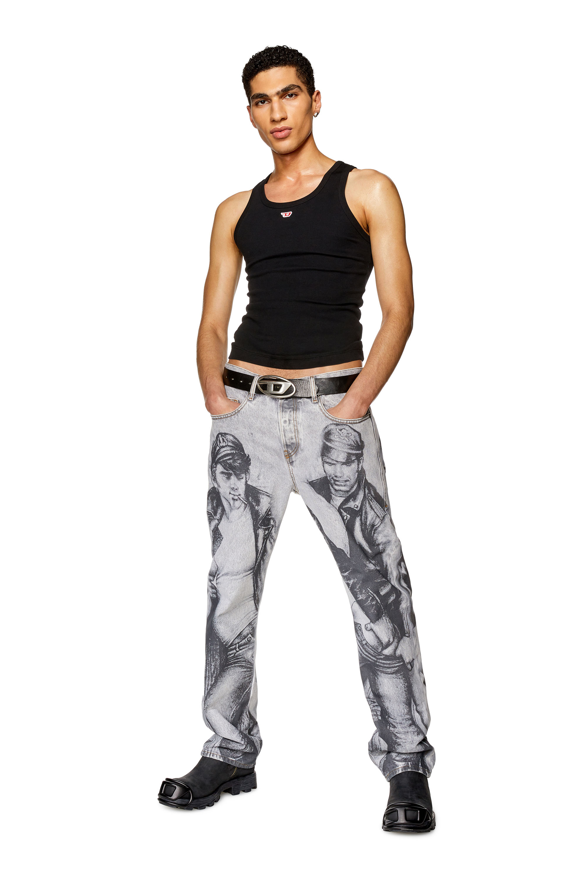 Diesel - Unisex's Straight Jeans 2020 D-Viker 007F8, Grey - 2