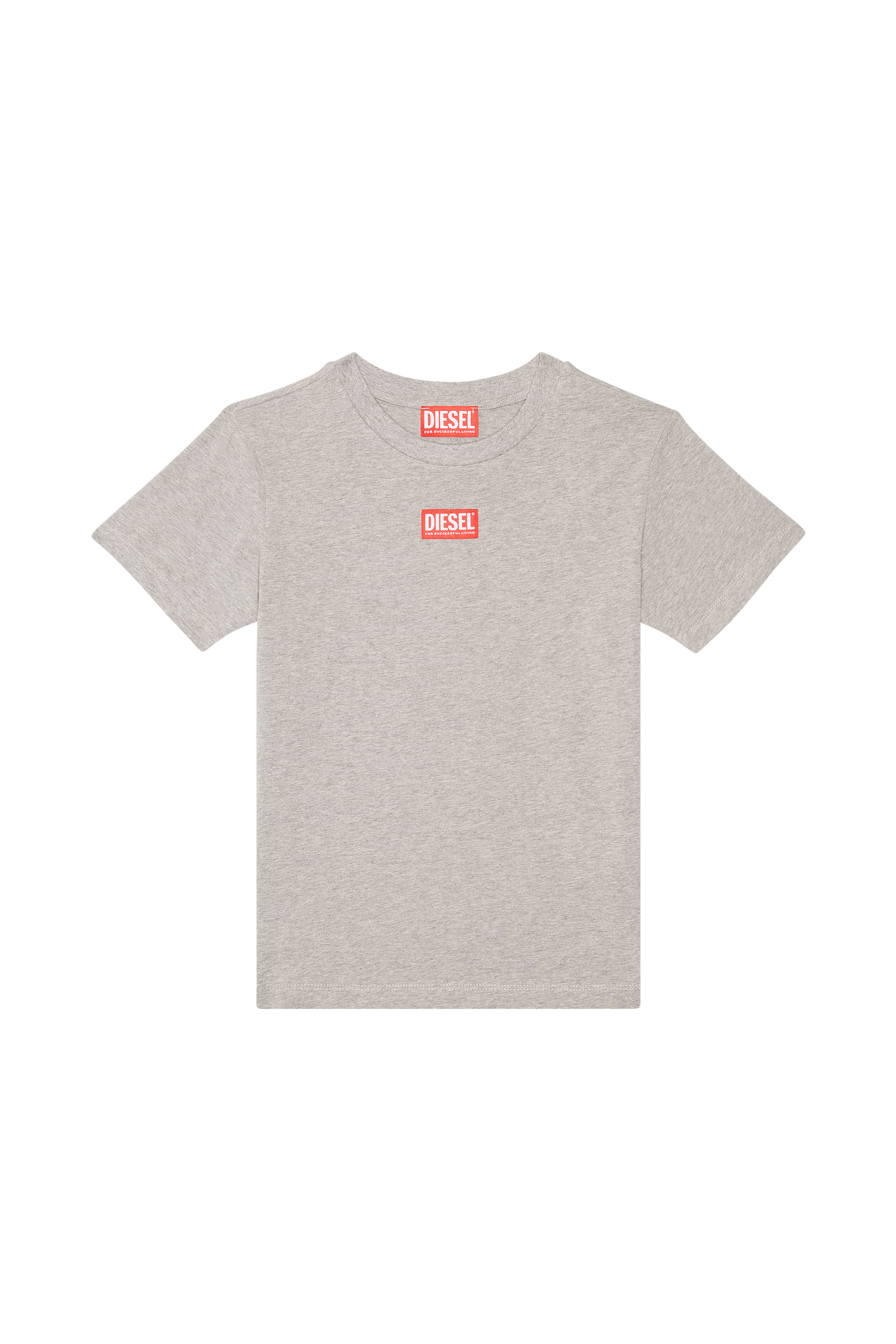 Diesel - UTIER DIESEL, Man's T-shirt in stretch cotton in Grey - 1