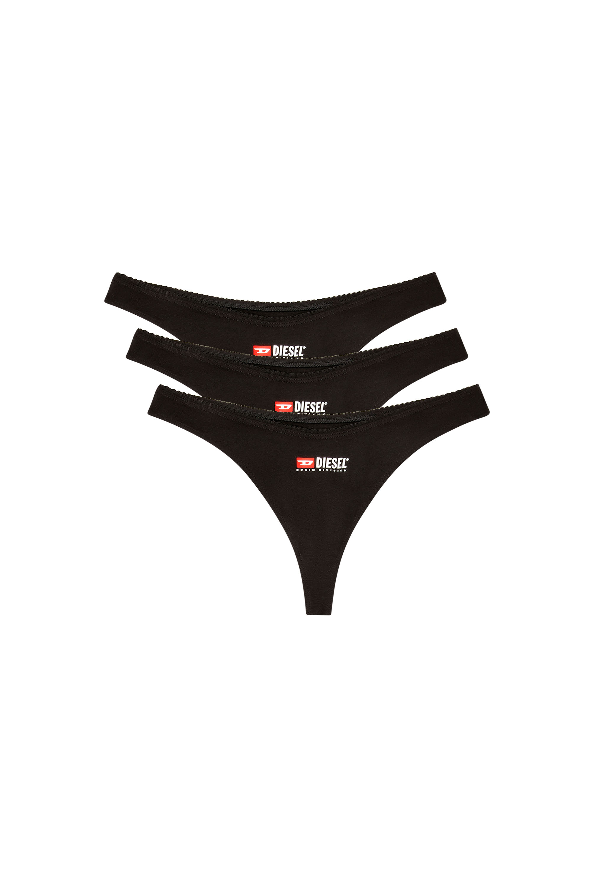 Diesel - PUNCHY-D-CORE-3PACK, Woman's 3-pack of thongs in Black - 1
