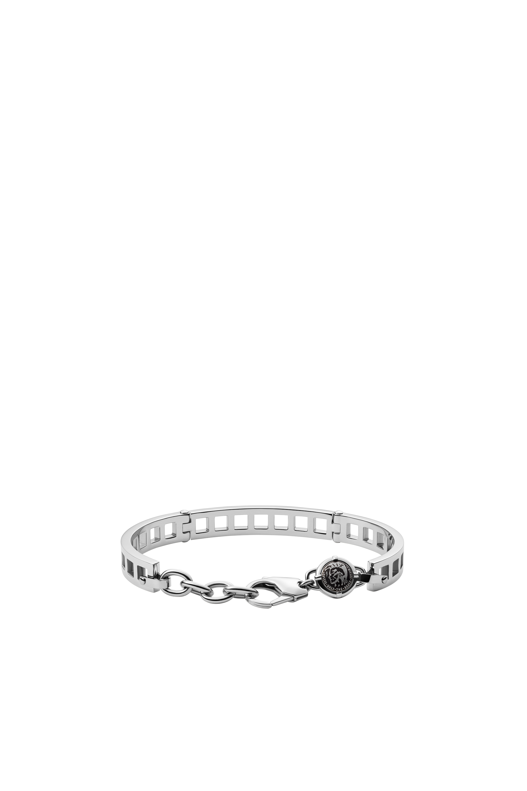 Diesel - DX1309, Unisex's Stainless steel bangle bracelet in Silver - 2