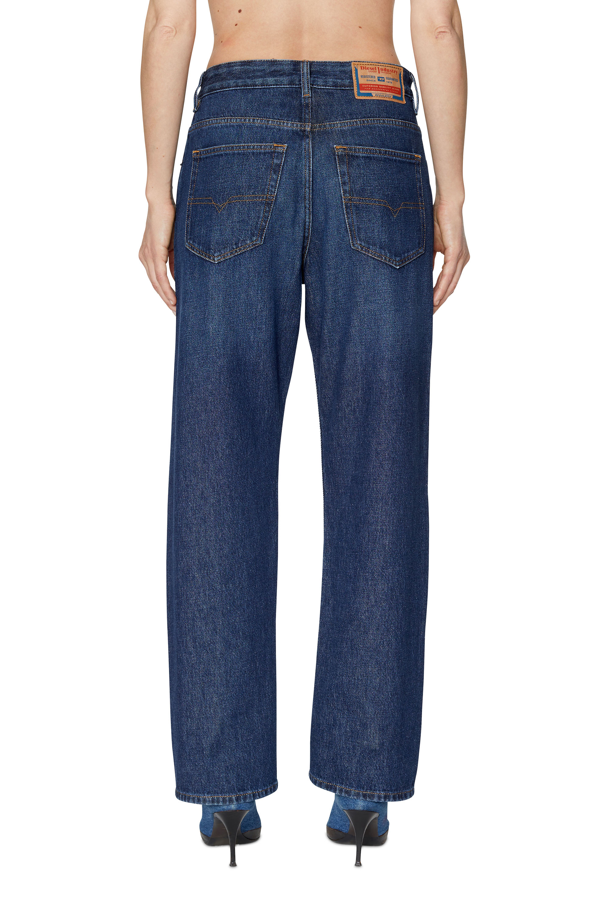 Diesel - Straight Jeans 1999 D-Reggy 09C03, Woman's Straight Jeans - 1999 D-Reggy in Dark Blue - 4