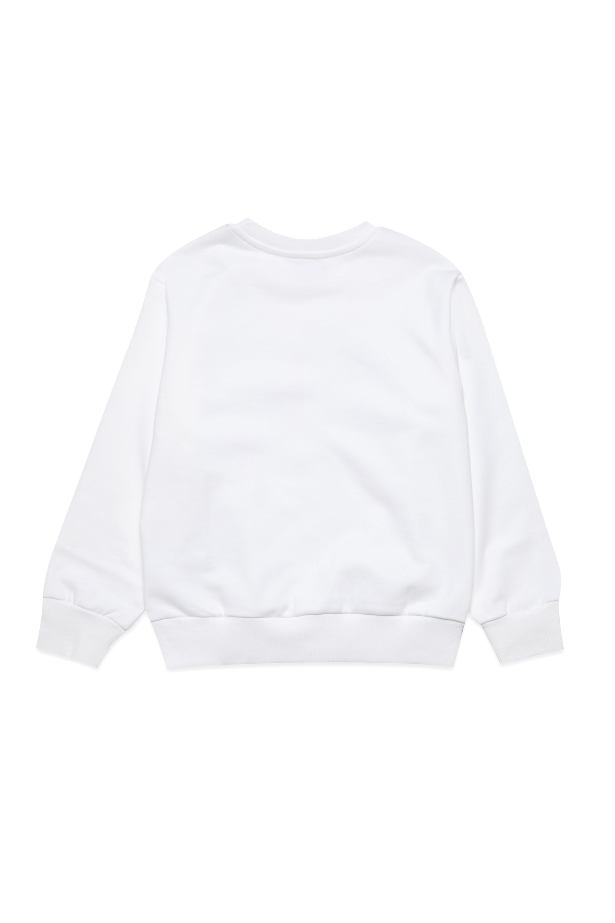 Diesel - SCOM OVER, Unisex's Sweatshirt with fluid Diesel print in White - 2