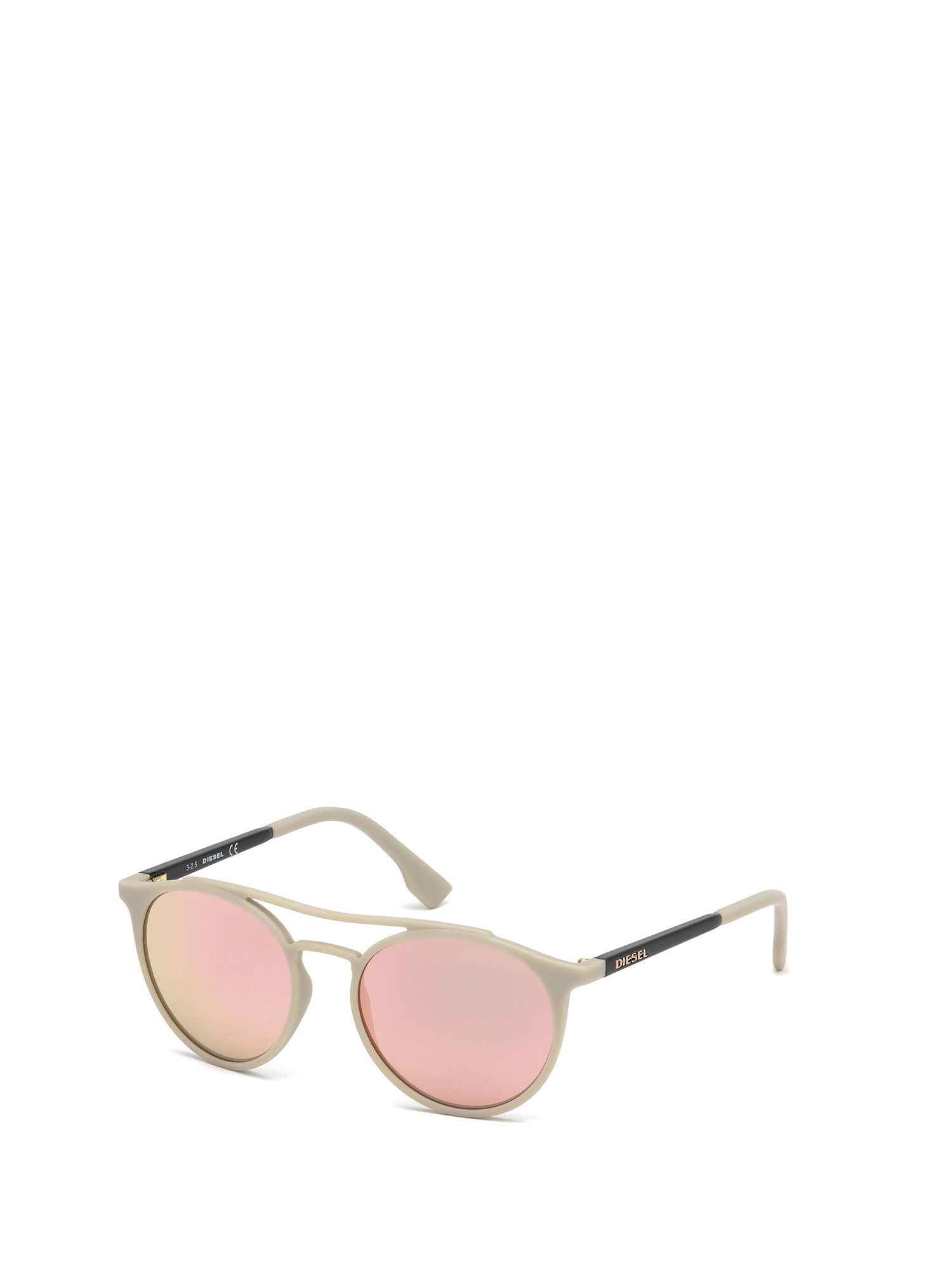 Diesel - DM0195, Unisex's Lightweight eyewear with double bridge in Beige - 4
