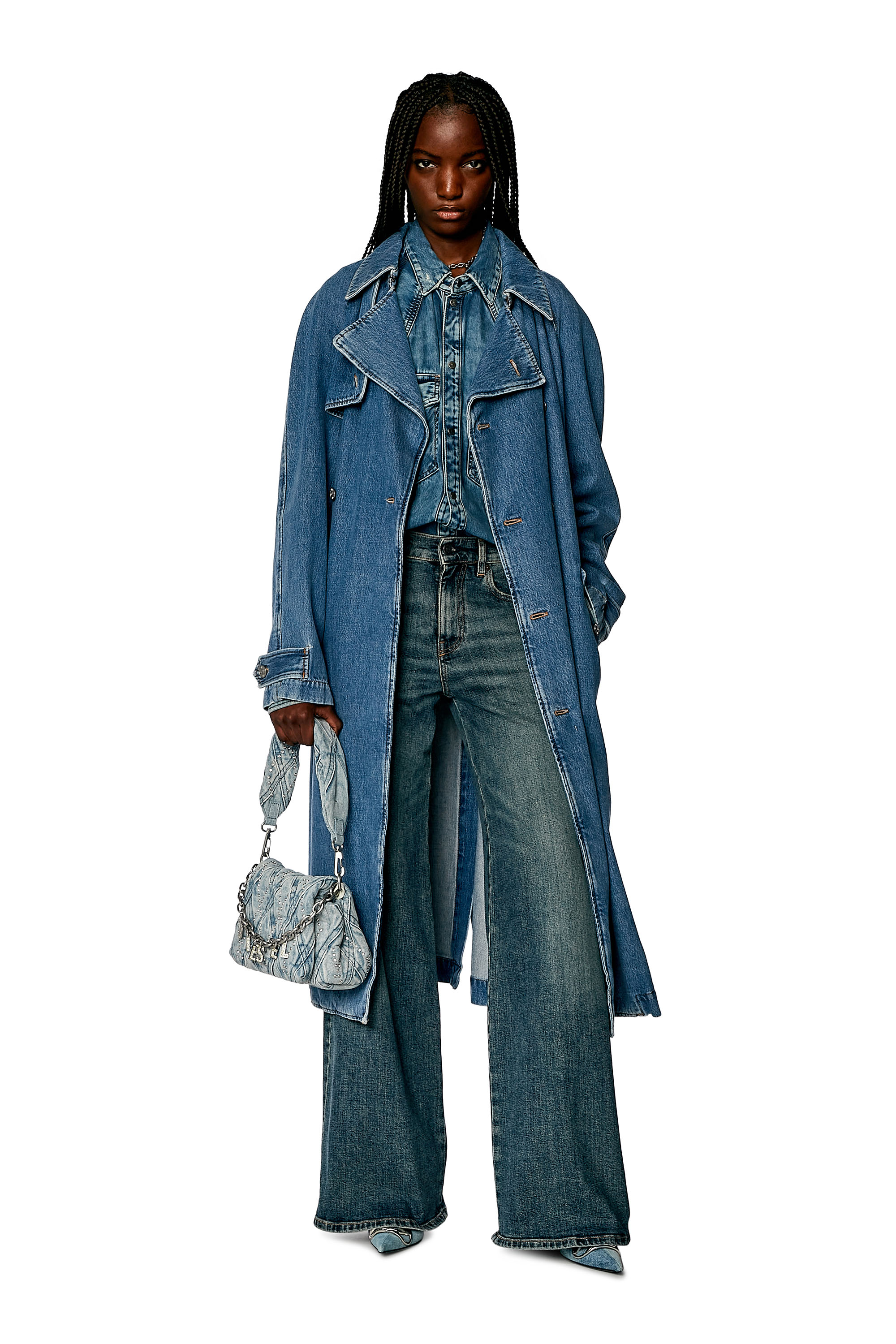 Diesel - Woman's Flare Jeans 1978 D-Akemi 0DQAC, Medium blue - 2