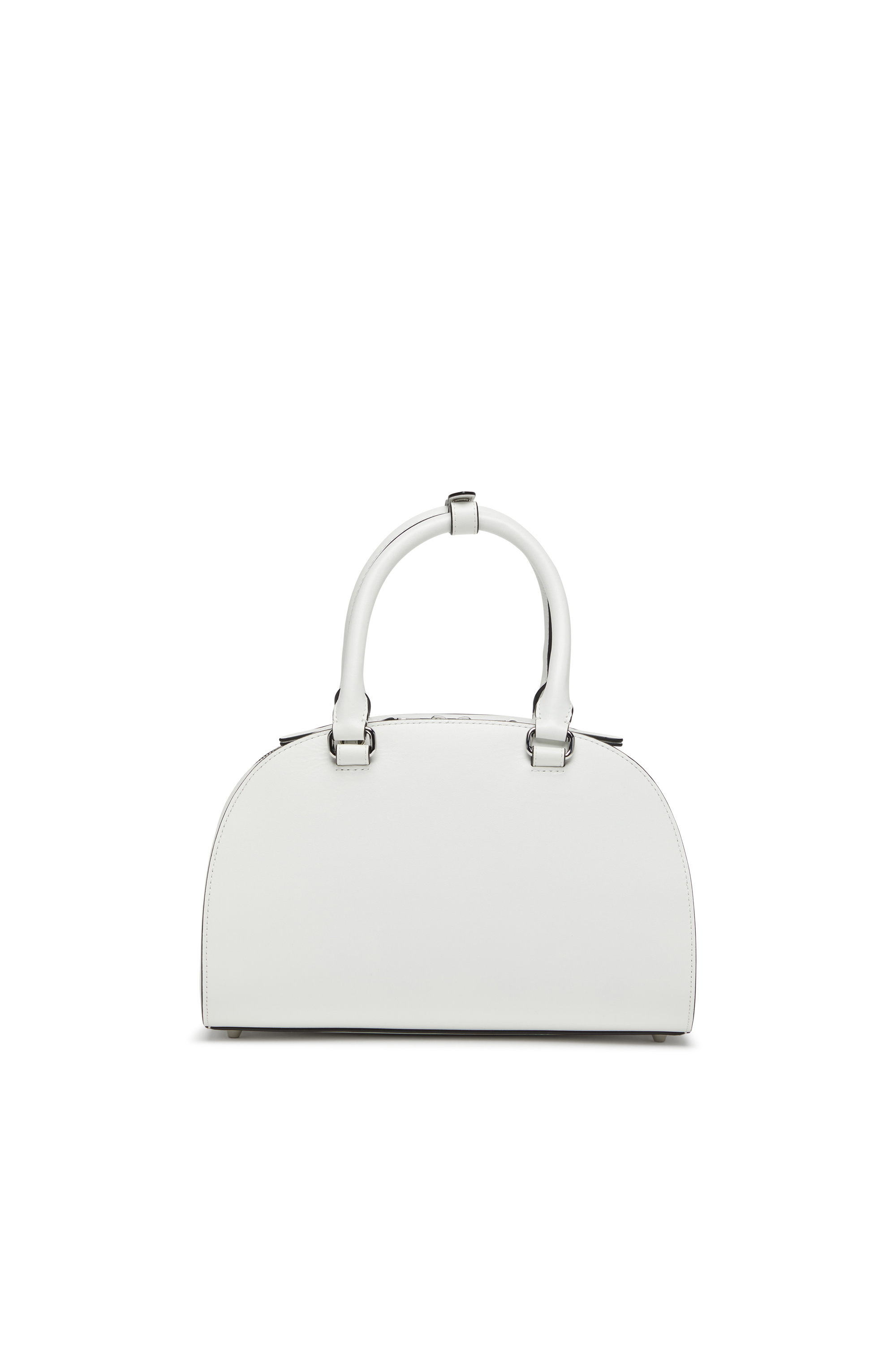 Diesel - 1DR DOME TOP HANDLE, Woman's Leather bowling bag in White - 2