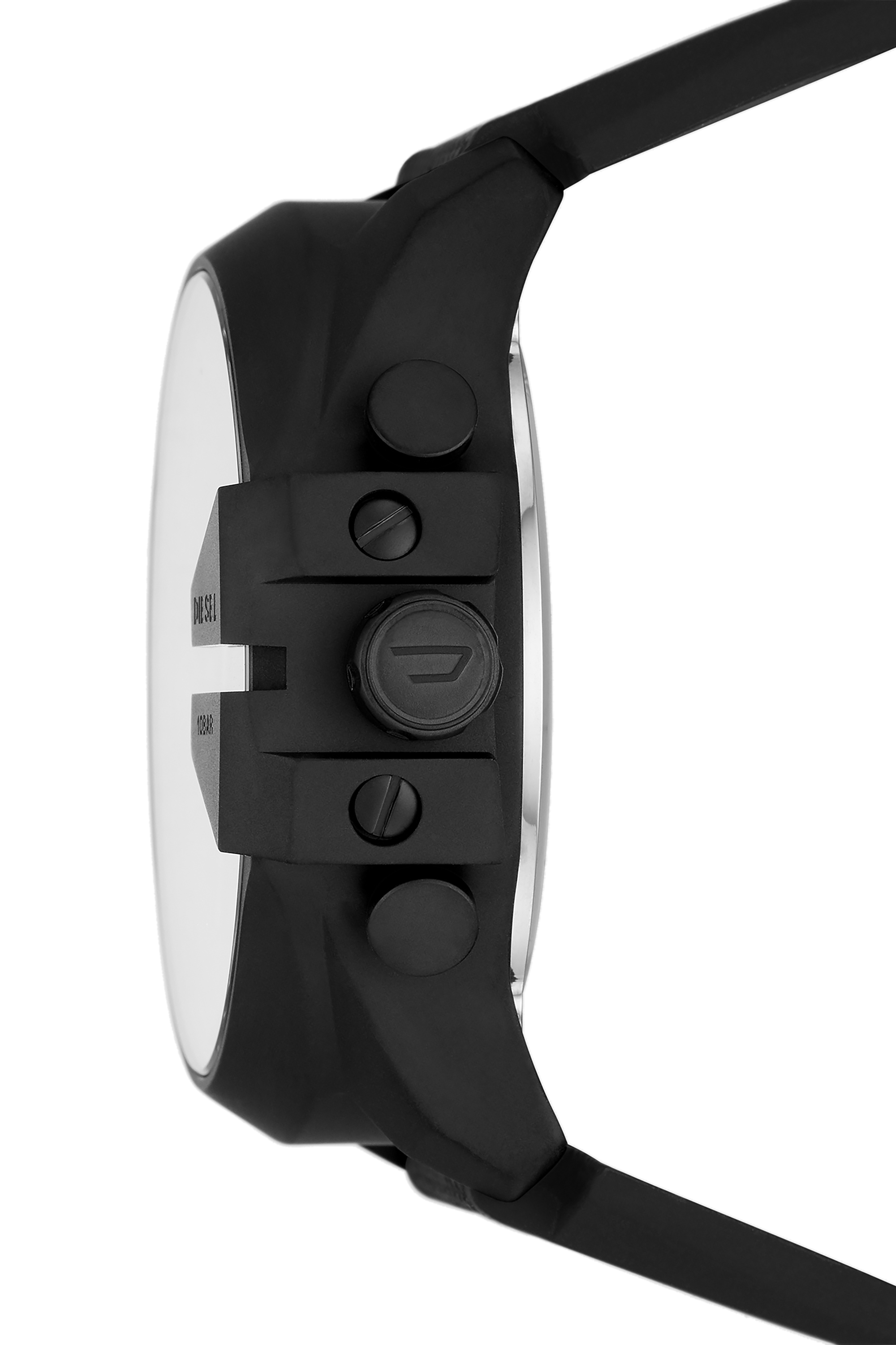Diesel - DZ4548, Man's Mega Chief analog-digital black nylon and silicone watch in Black - 3