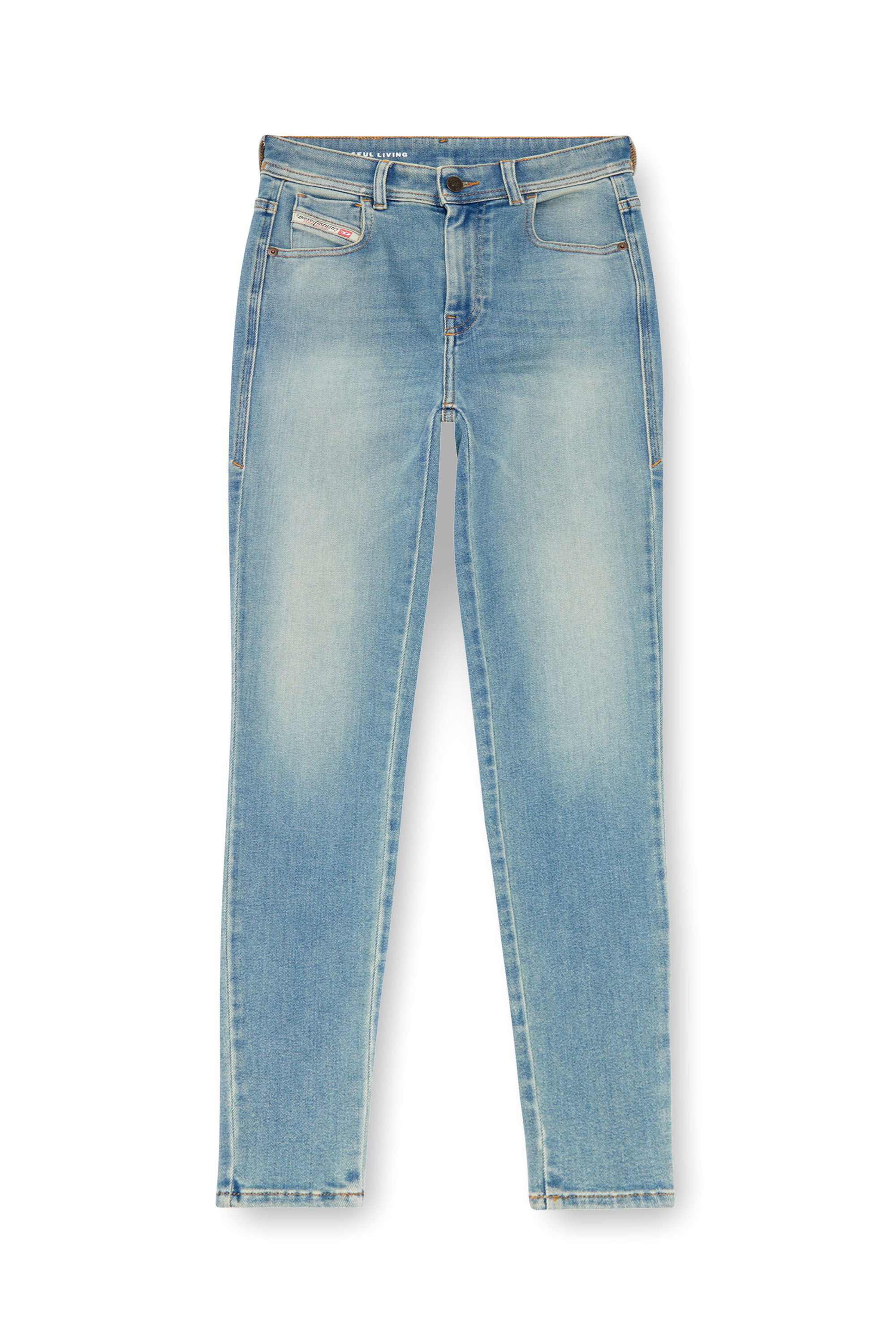 Diesel - Woman's Skinny Jeans 1984 Slandy-High 09J09, Light Blue - 3