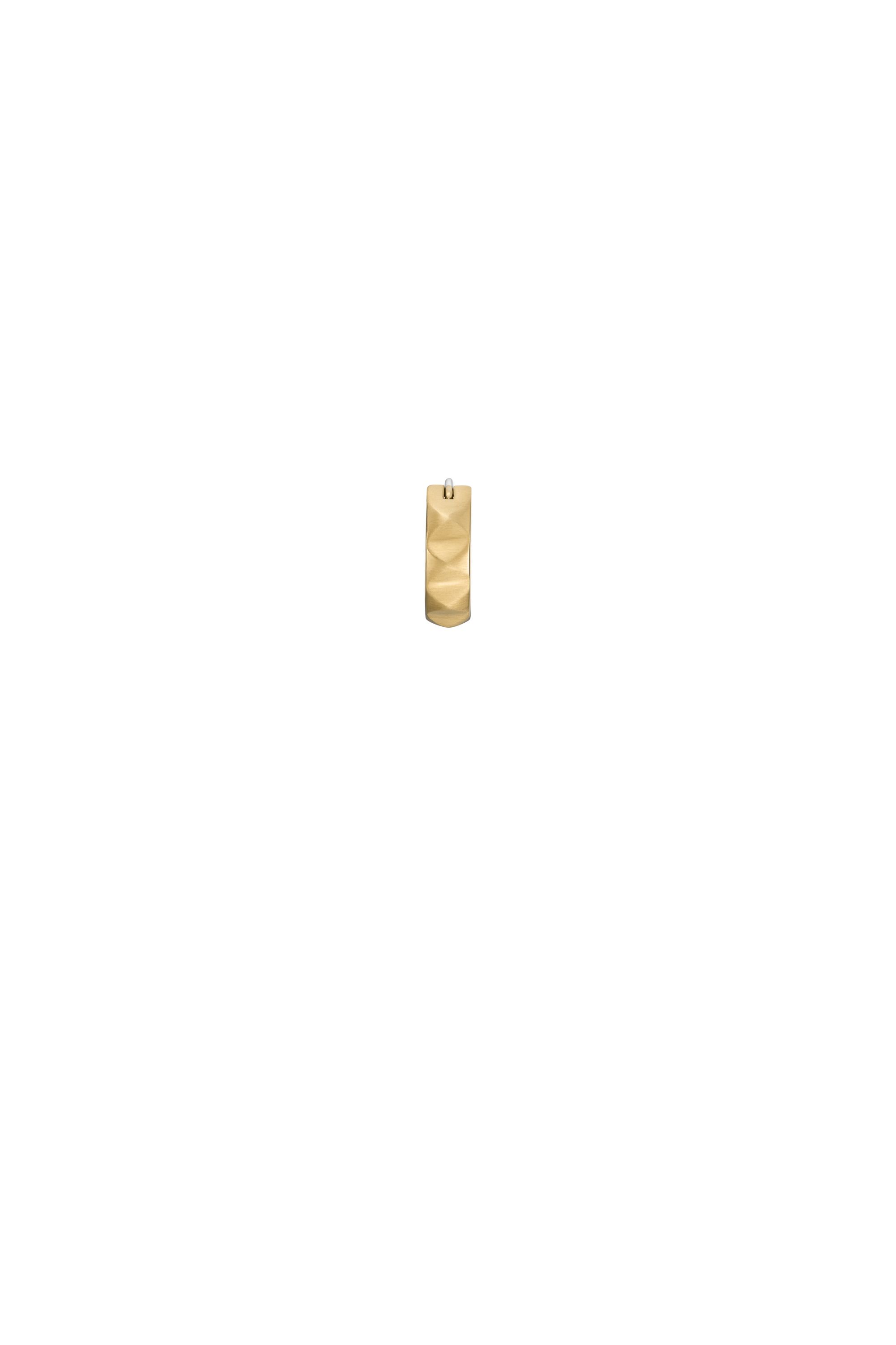 Diesel - DX1417, Unisex's Gold-Tone Stainless Steel single hoop earring in Gold - 2