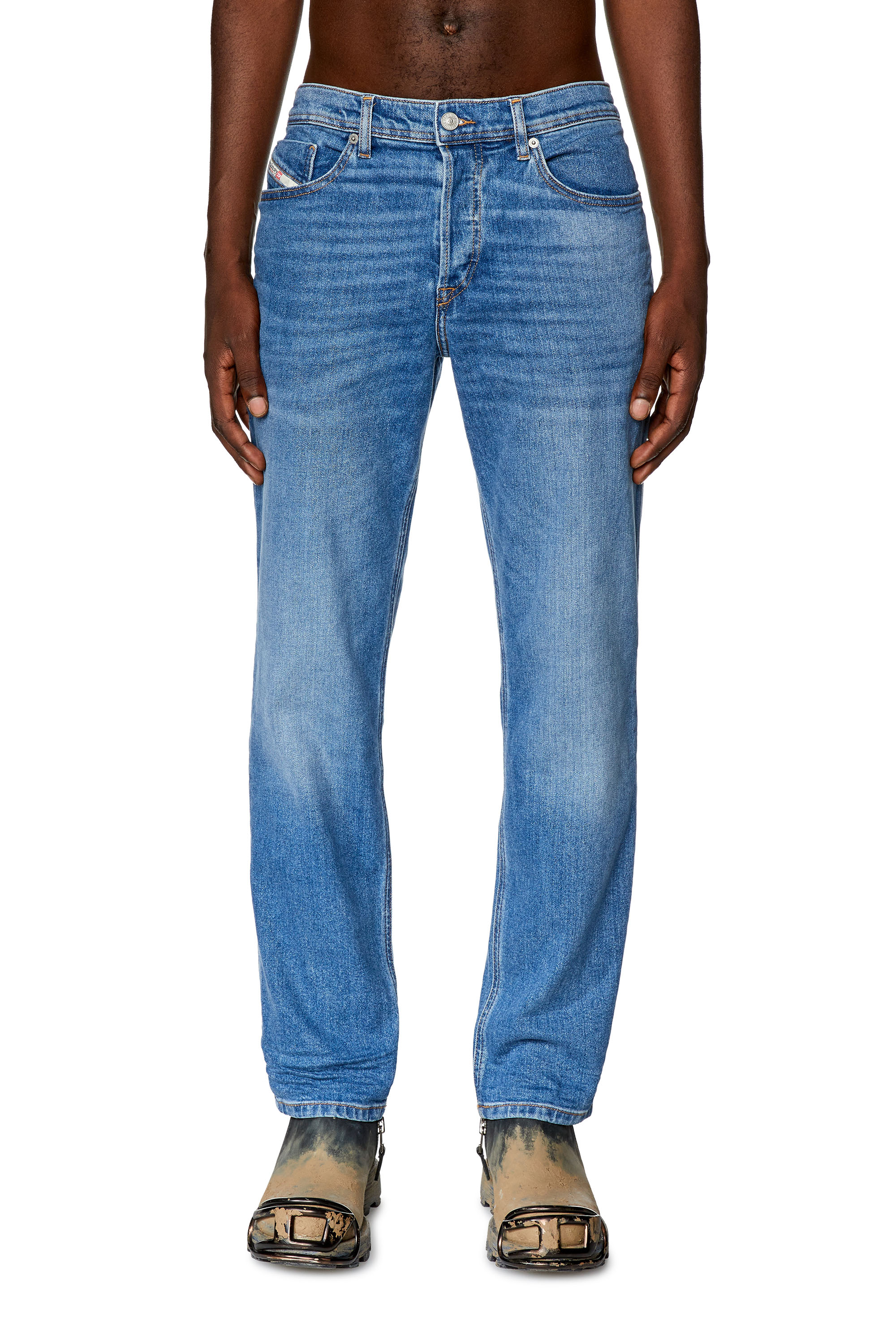 Diesel - Man's Tapered Jeans 2023 D-Finitive 0ENAS, Light Blue - 1