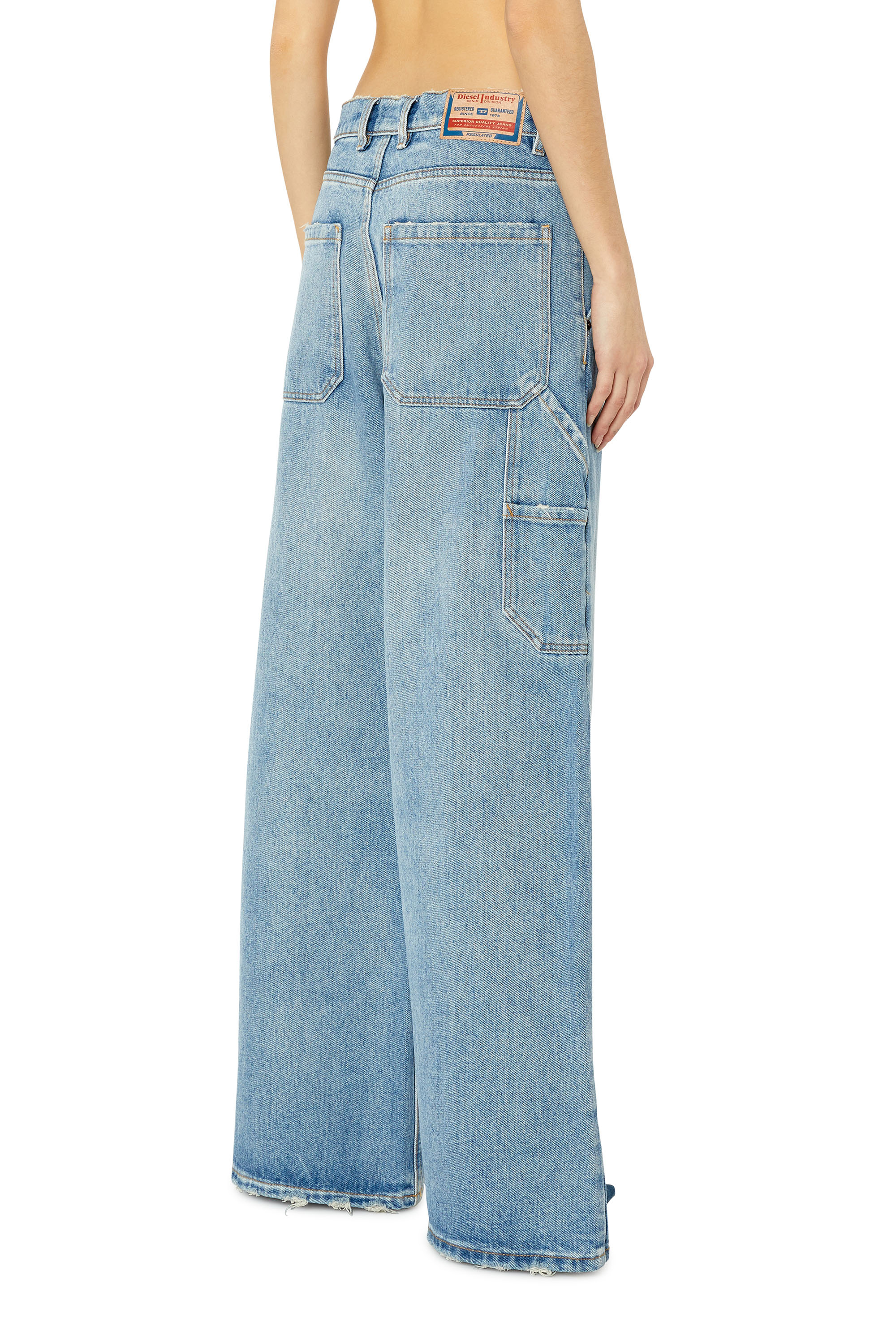 Diesel - Straight Jeans 1996 D-Sire 0EMAG, Woman's Straight Jeans - 1996 D-Sire in Light Blue - 4