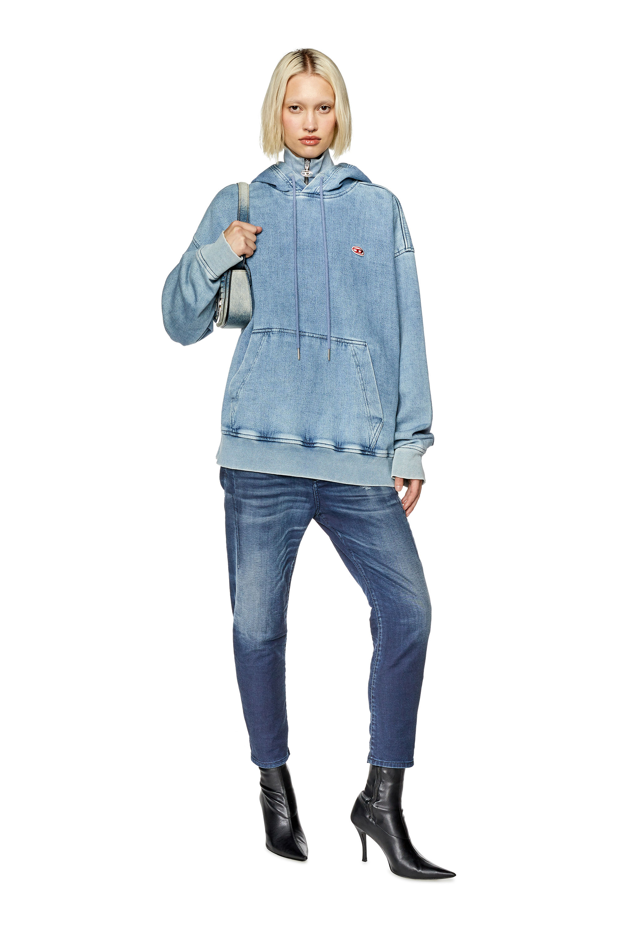 Diesel - Boyfriend 2041 D-Fayza Joggjeans® 068FQ, Woman's Boyfriend 2041 D-Fayza Joggjeans® in Dark Blue - 2