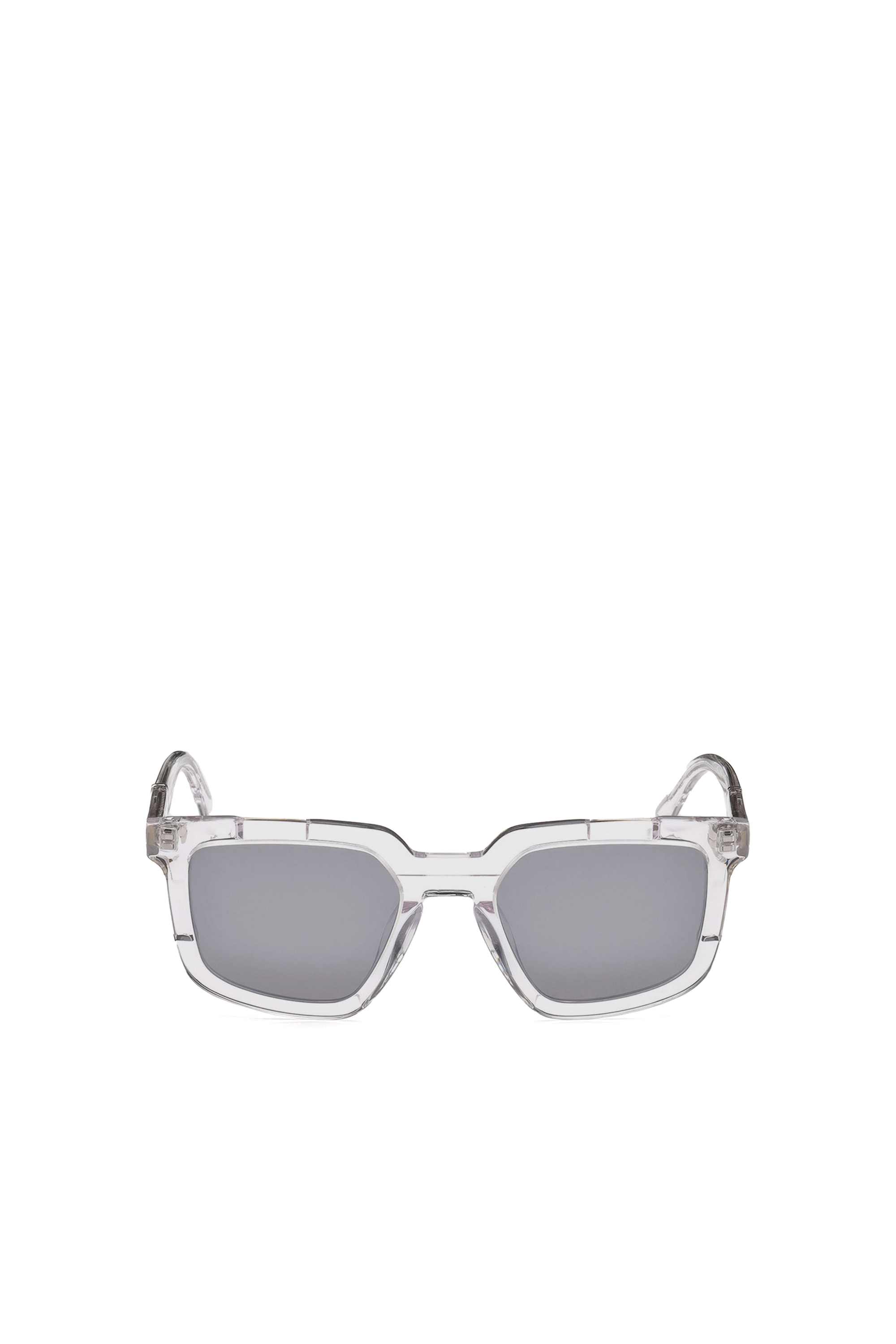 Diesel - DL0271, Man's Masculine square shape eyewear in White - 2