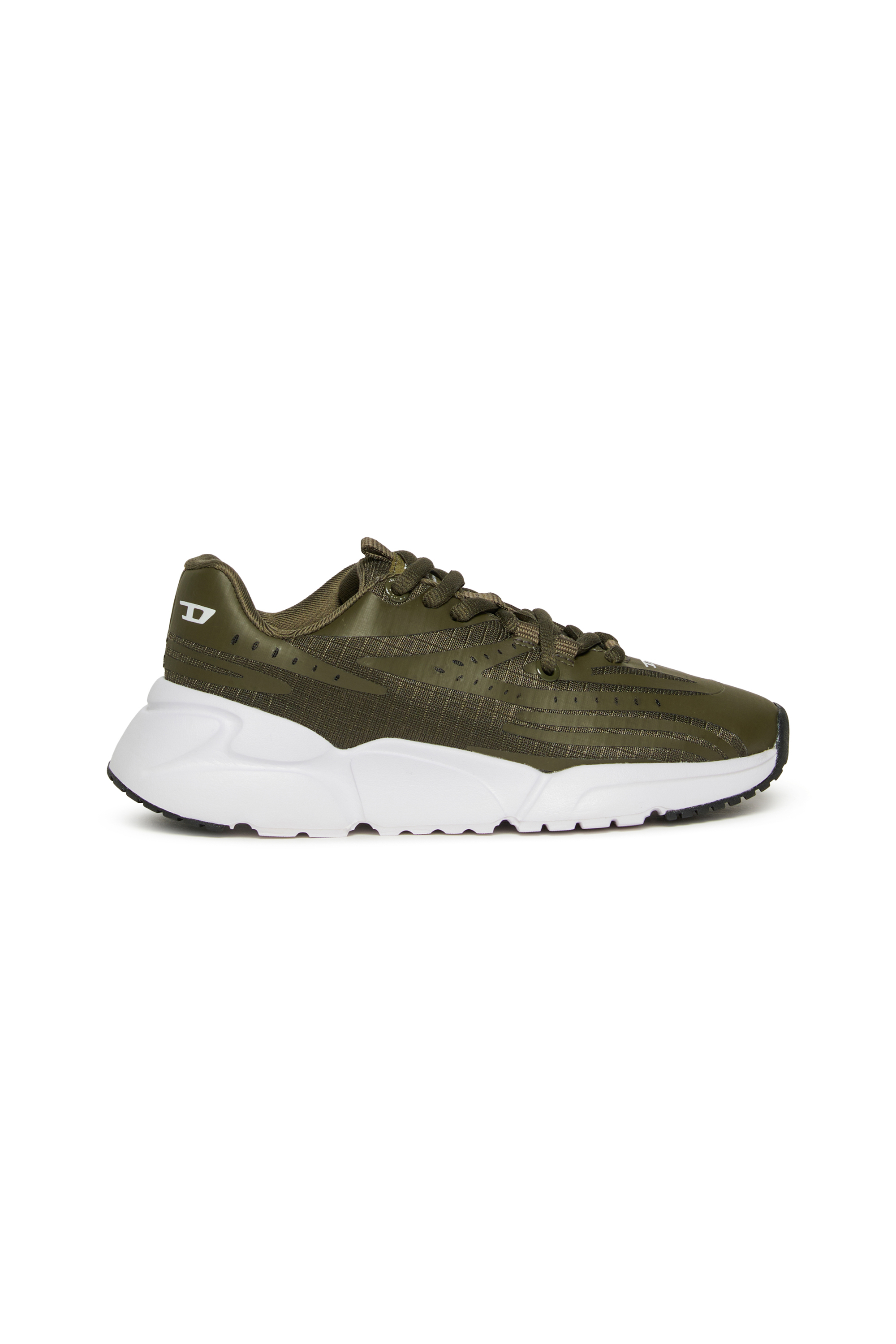 Diesel - S-MILLENIUM SPEED LC, Unisex's Sneakers in coated ripstop in Military Green - 1