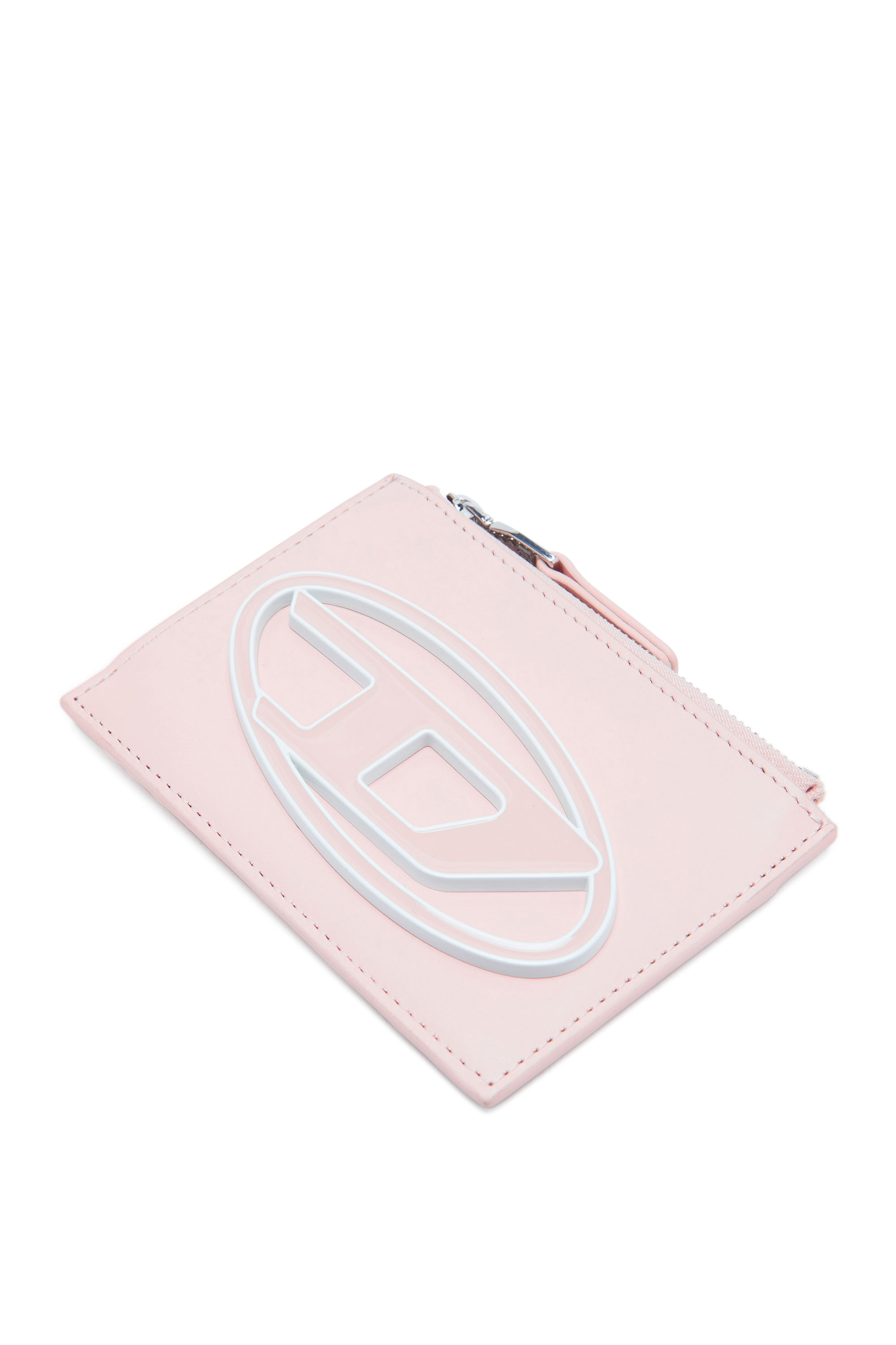 Diesel - 1DR CARD HOLDER I, Woman's Card holder in pastel leather in Pink - 4