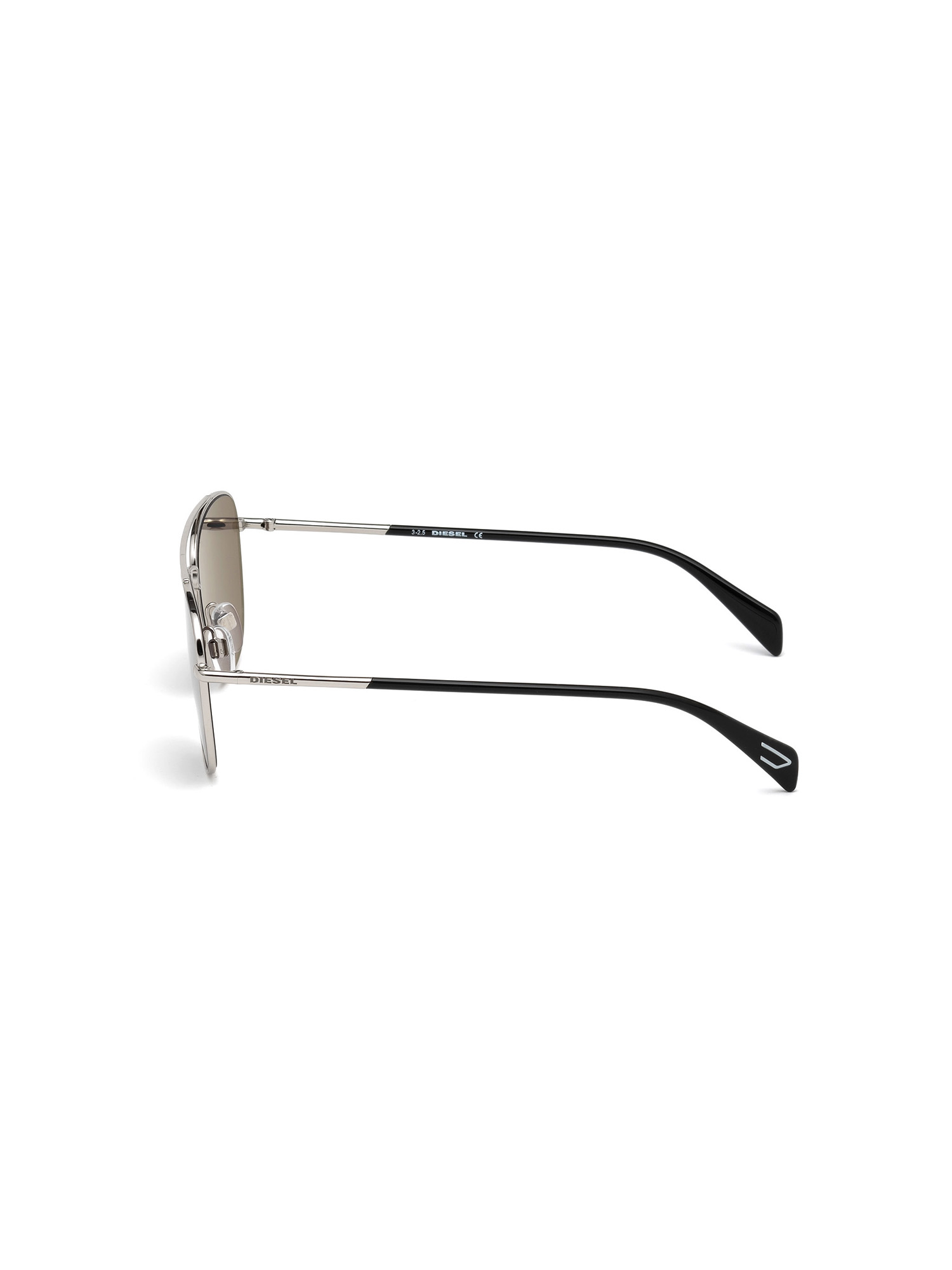 Diesel - DM0194, Man's Metal temple eyewear with double bridge in Silver - 4