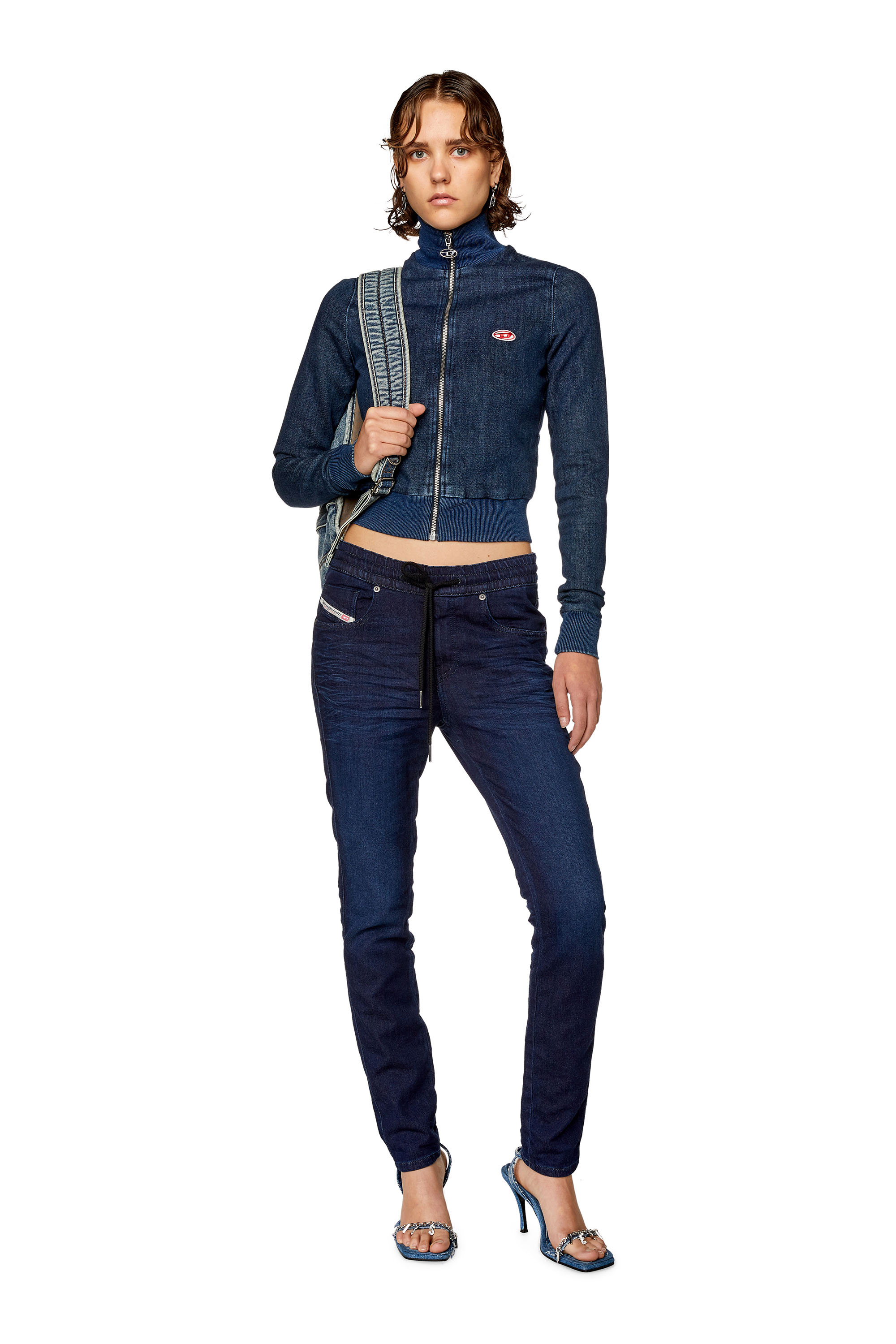 Diesel - Skinny D-Tail 068FI, Woman's Skinny D-Tail in Dark Blue - 2
