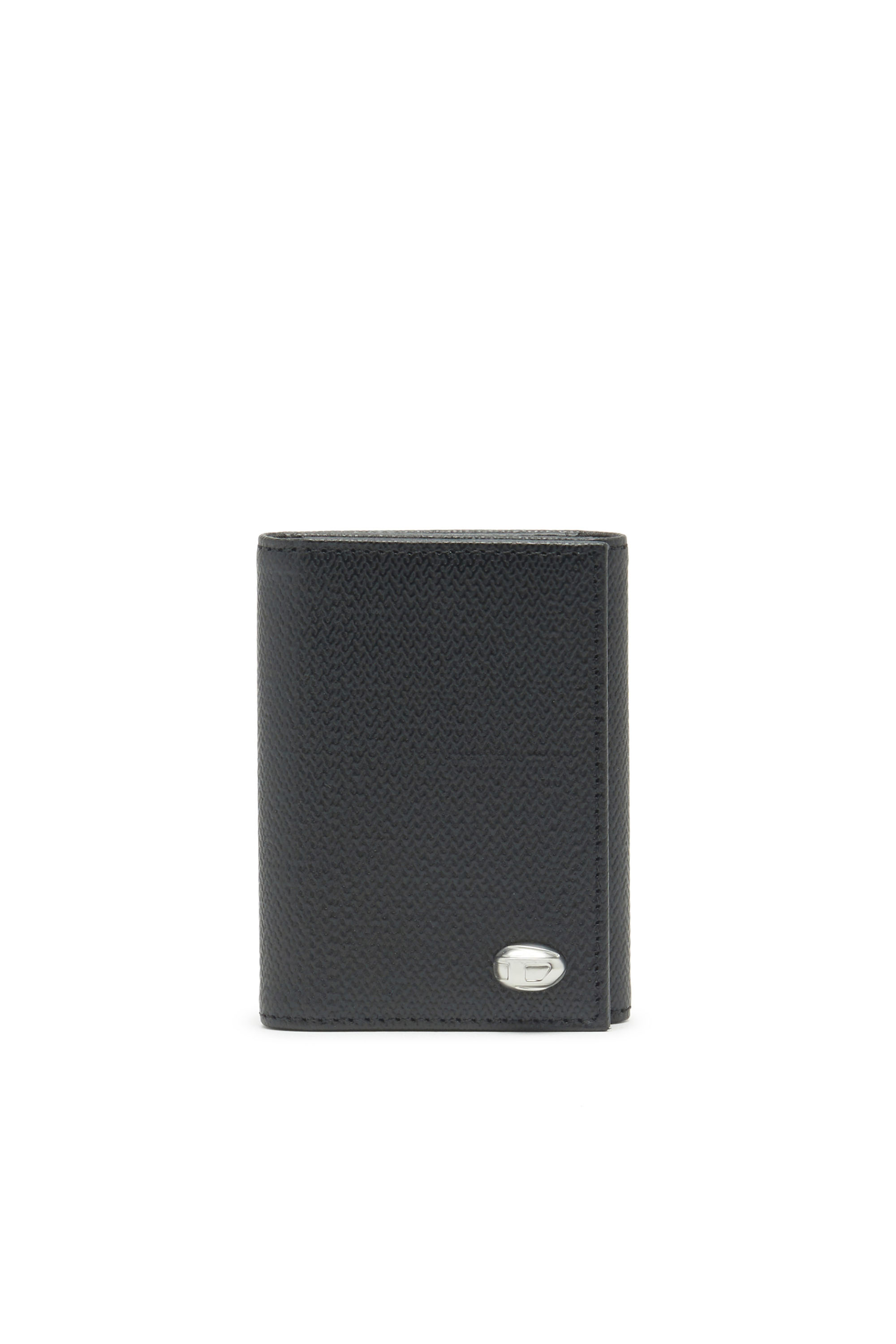 Diesel - KEY HOLDER 4, Man's Keyholder in smooth and textured leather in Black - 1