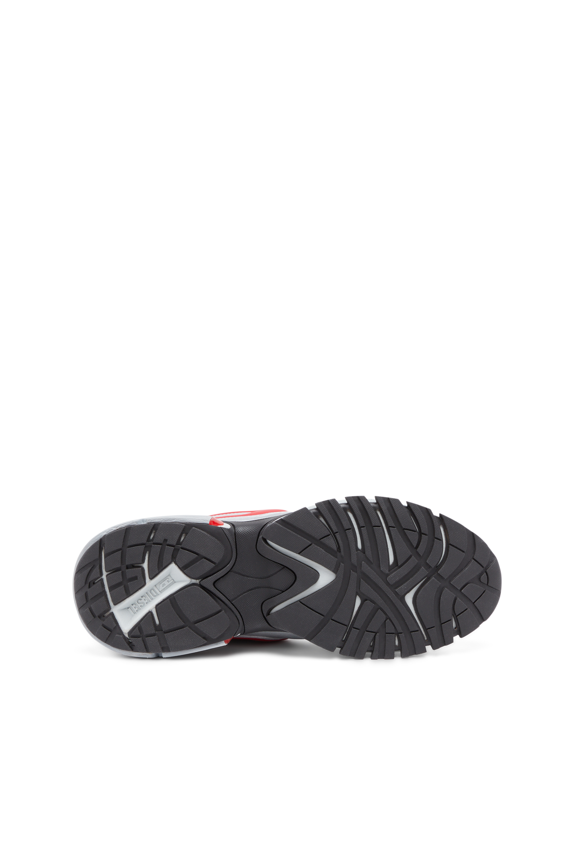 Diesel - S-SERENDIPITY PRO-X1 ZIP X, Unisex's S-Serendipity-Slip-on mesh sneakers with zip in Grey/Red - 4