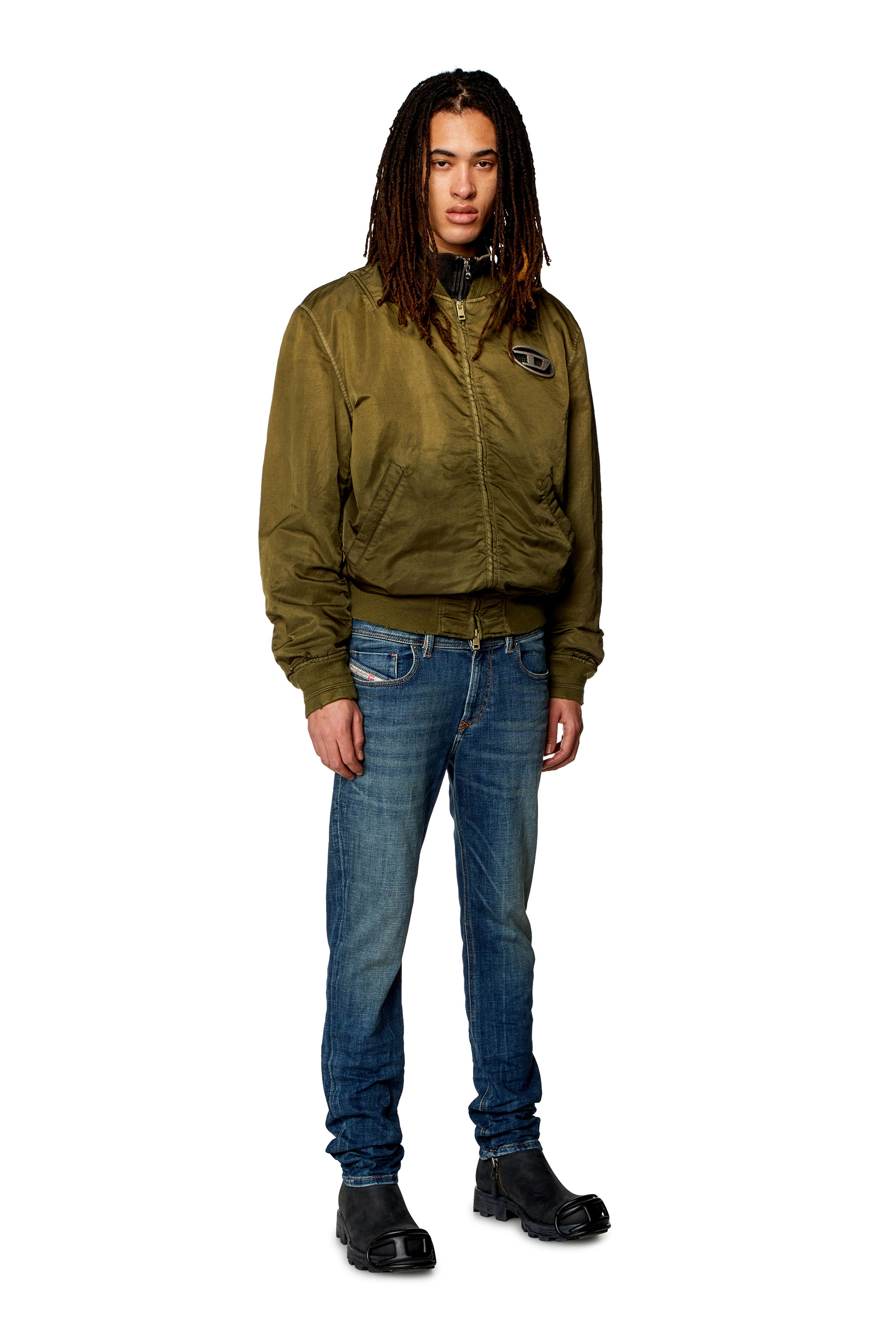 Diesel - Man's Skinny Jeans 1979 Sleenker 09H67, Dark Blue - 2