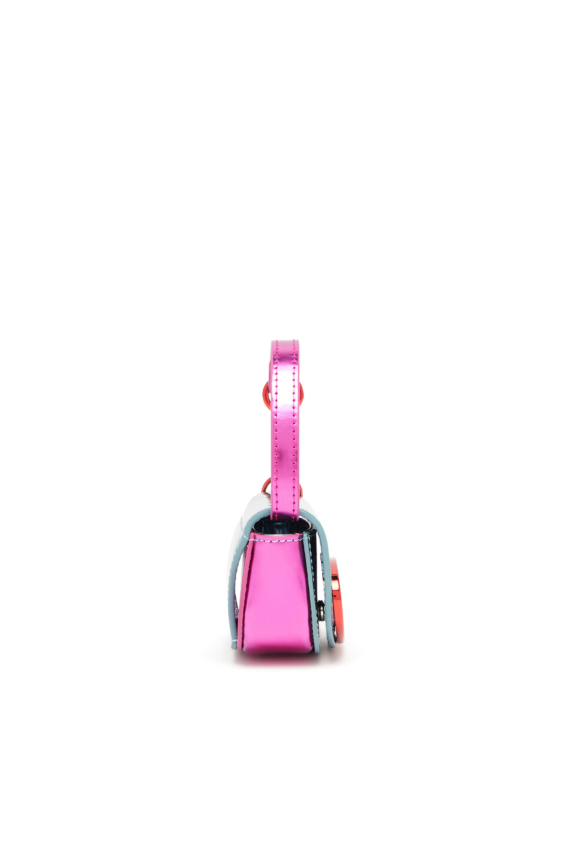 Diesel - 1DR XXS, Woman's Iconic bag charm in mirror leather in Azure - 3