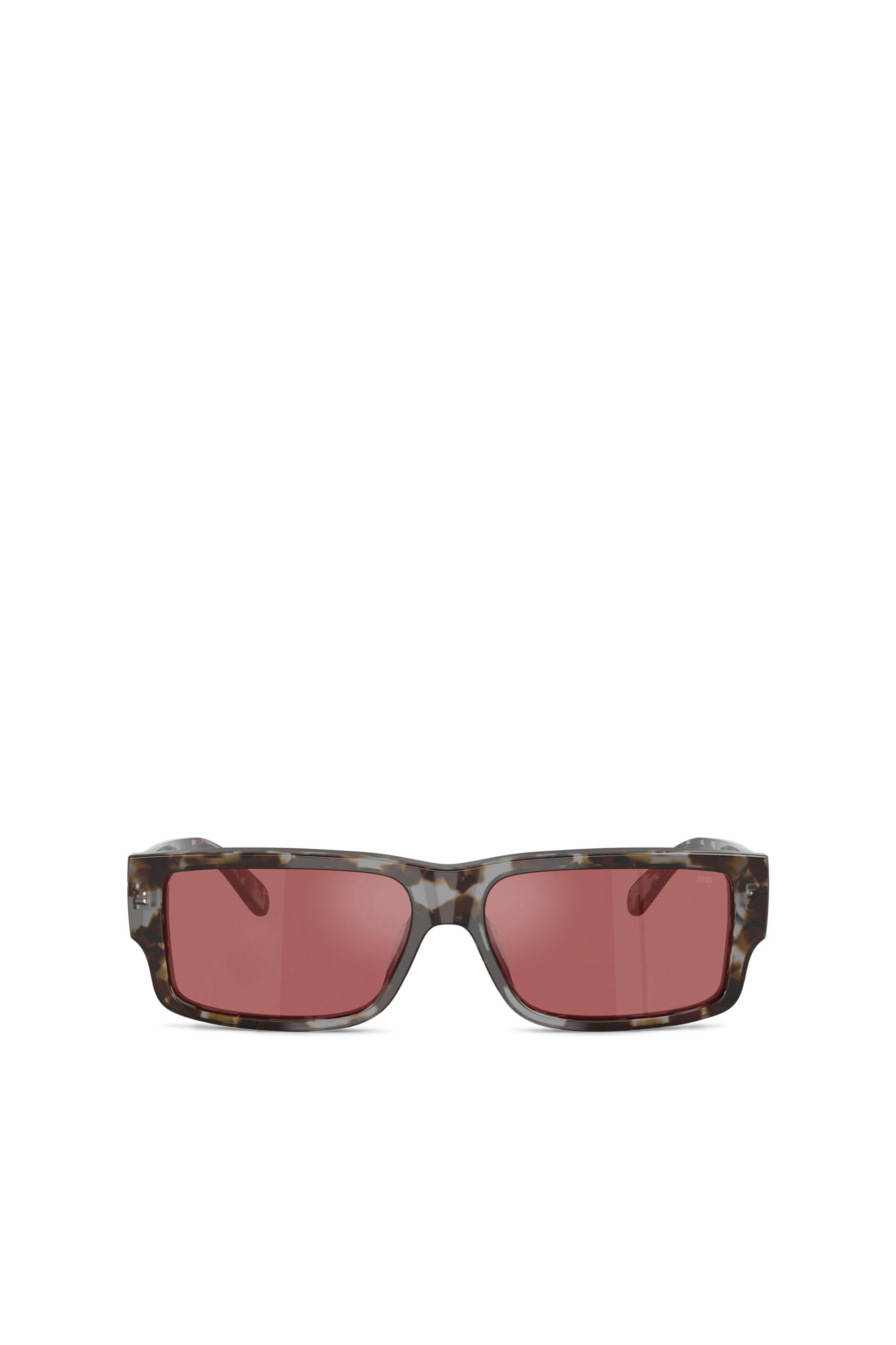 Diesel - 0DL2003 SIZE 57, Man's Rectangle sunglasses in Red - 2