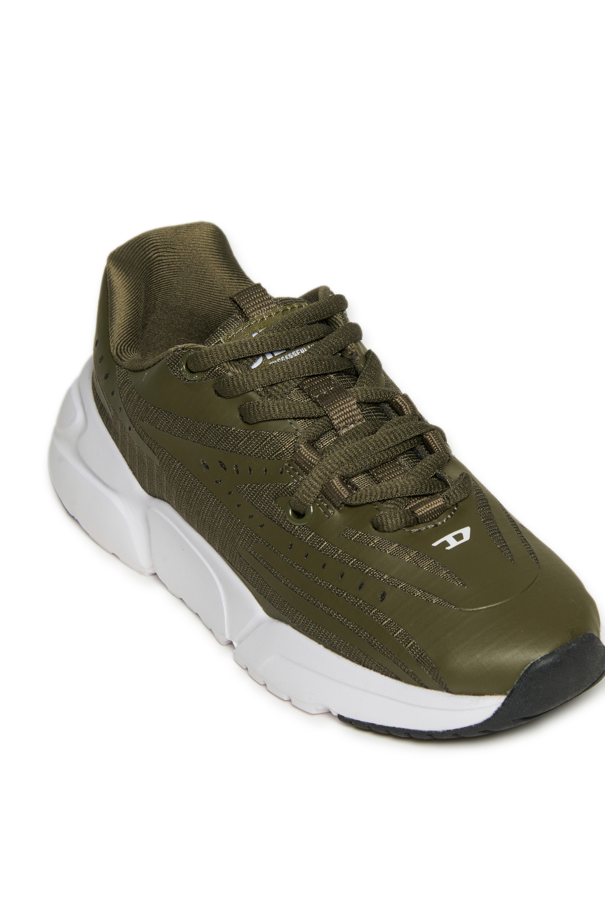 Diesel - S-MILLENIUM SPEED LC, Unisex's Sneakers in coated ripstop in Military Green - 4